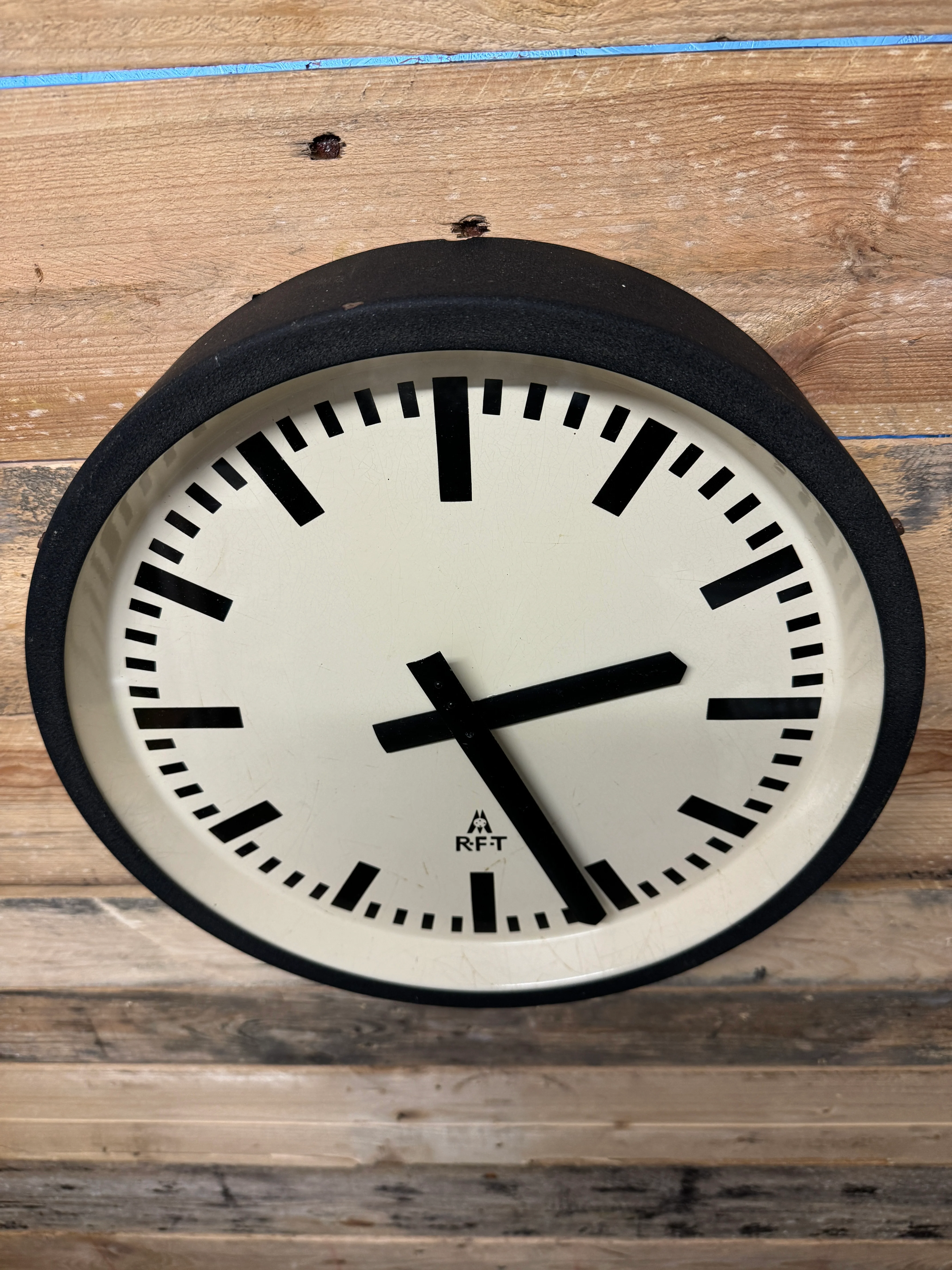 1950s East German Industrial Factory Clock By RFT - Image 4