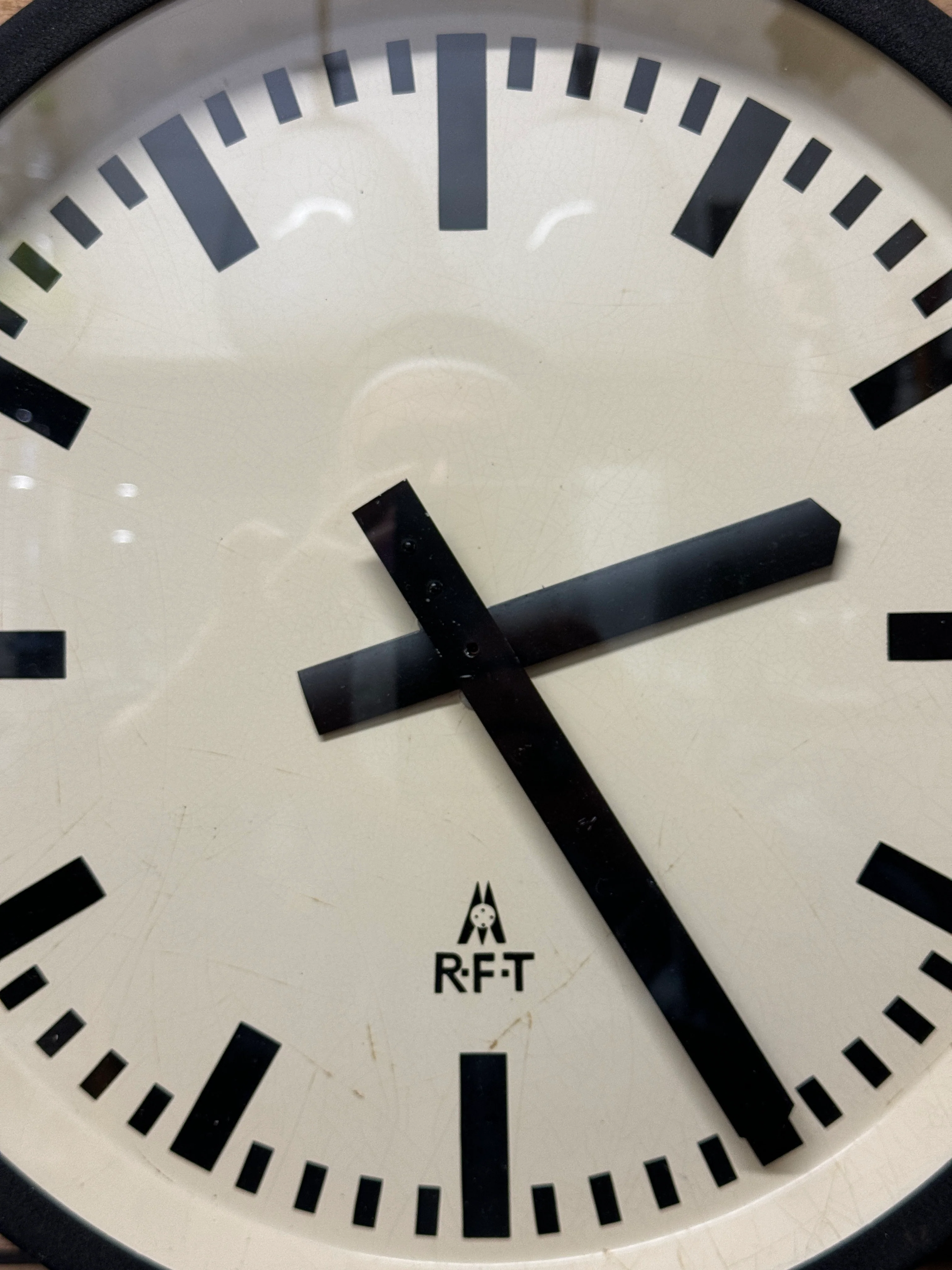 1950s East German Industrial Factory Clock By RFT - Image 6