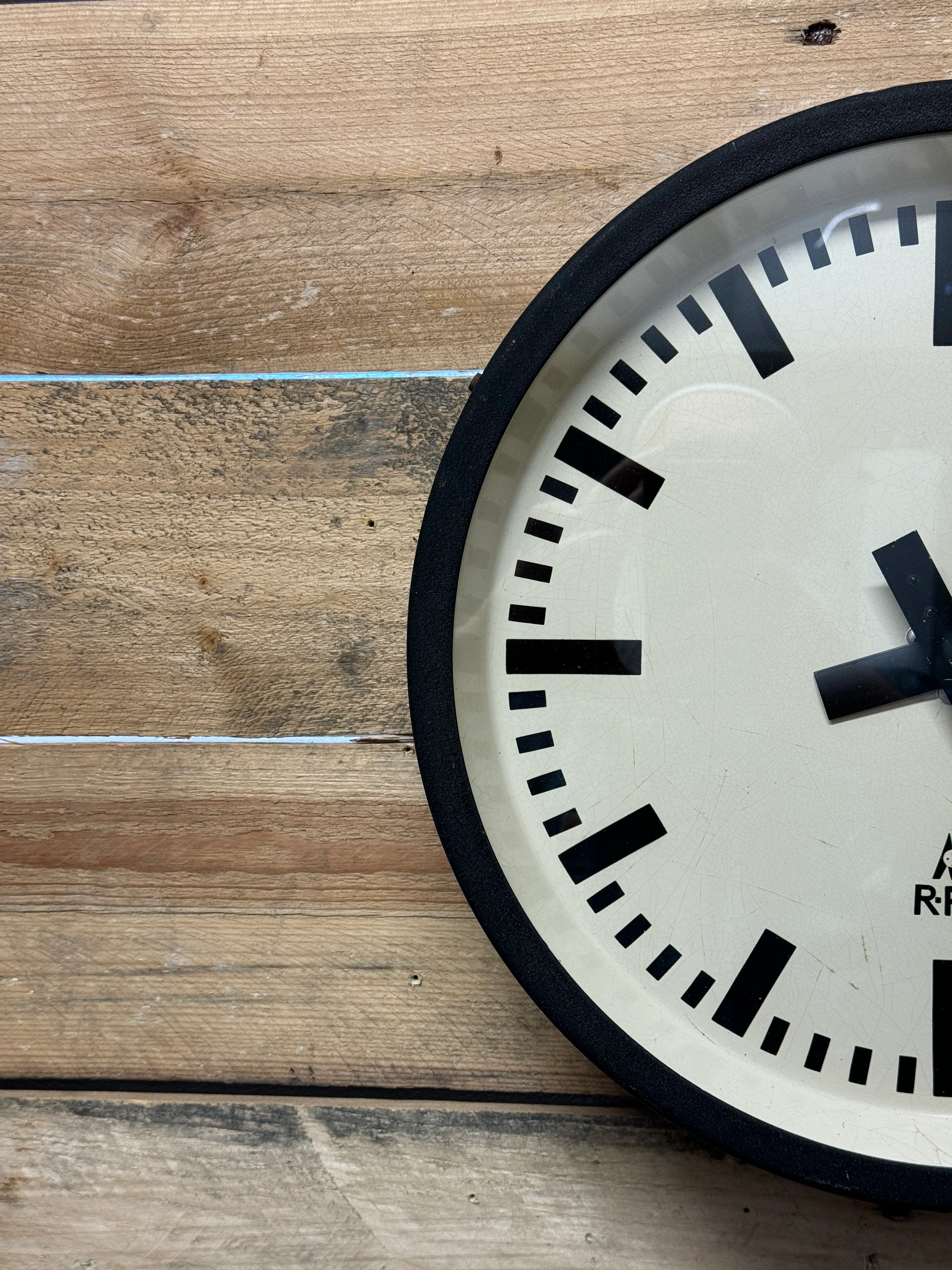 1950s East German Industrial Factory Clock By RFT - Image 8