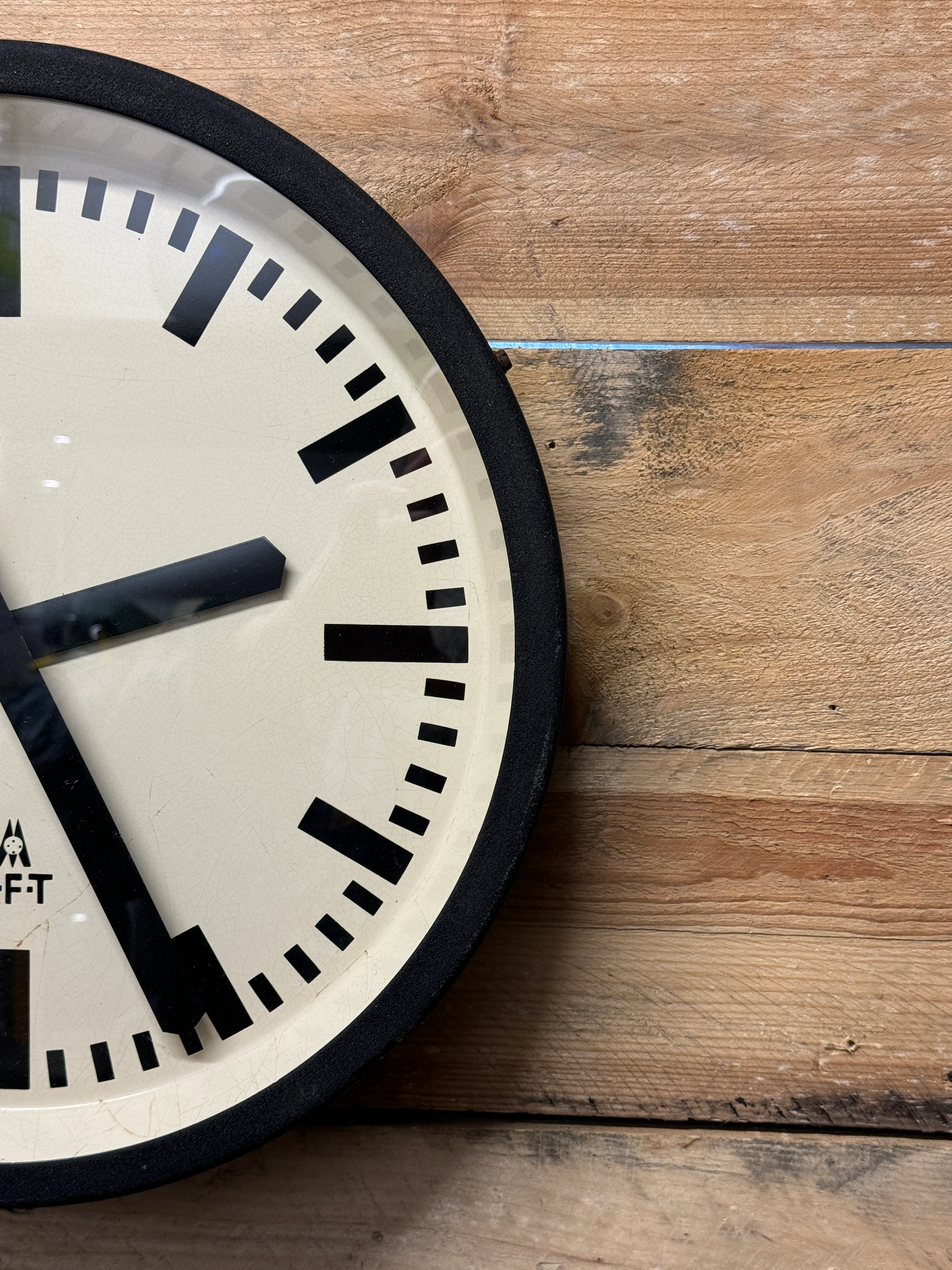 1950s East German Industrial Factory Clock By RFT - Image 9