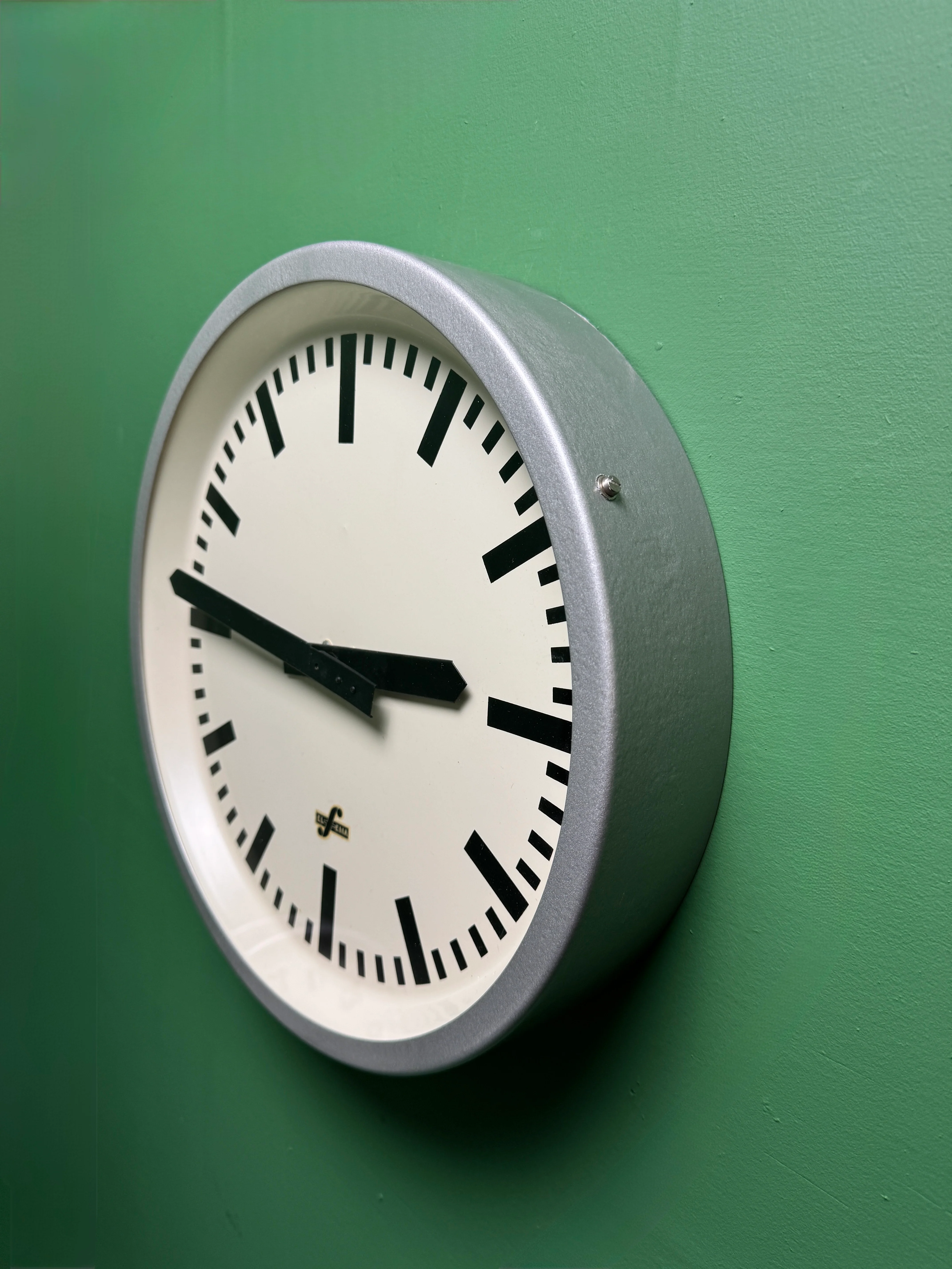 1950s East German Industrial Factory Clock By ELFEMA - Image 5