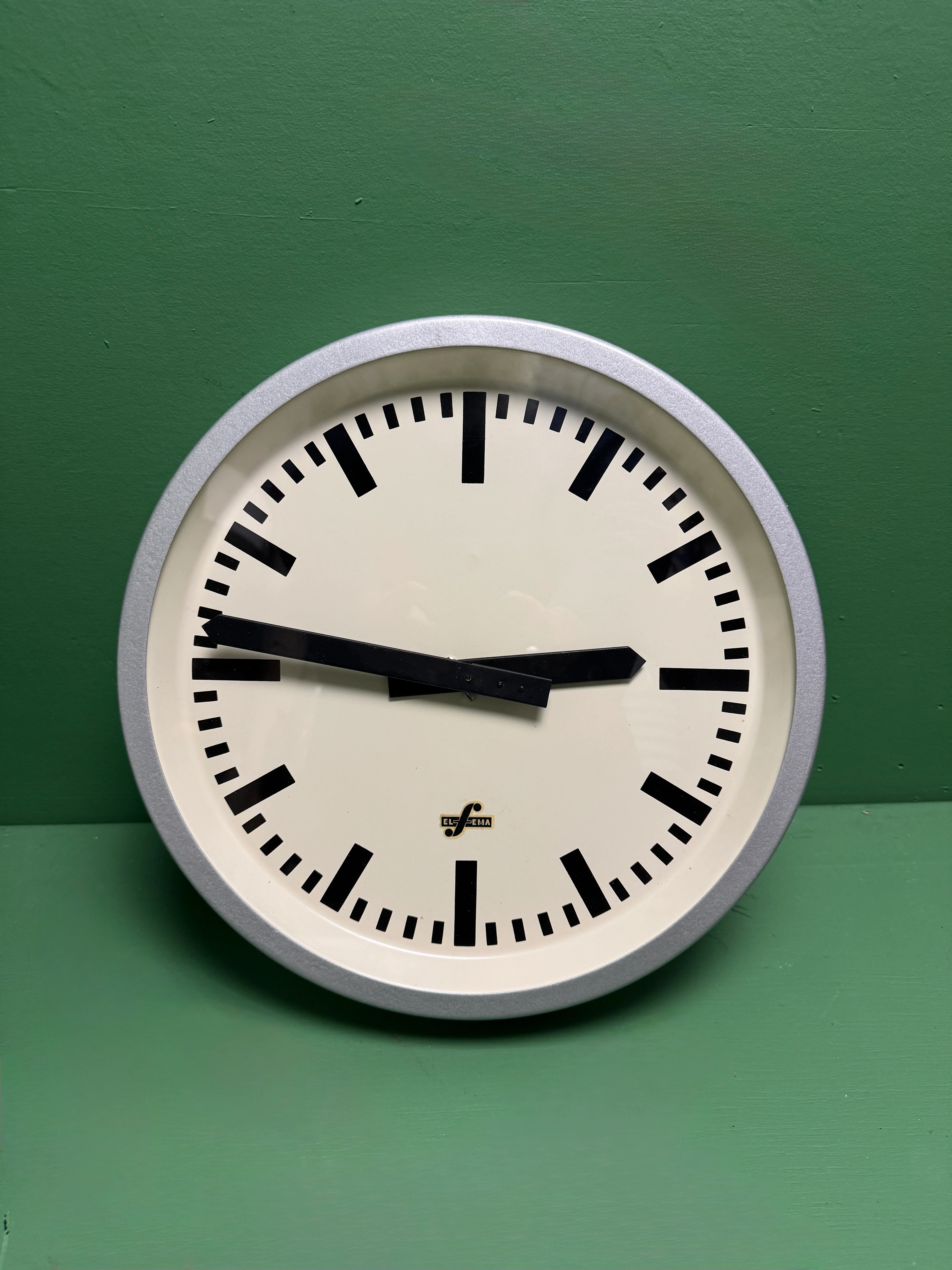 1950s East German Industrial Factory Clock By ELFEMA - Image 6