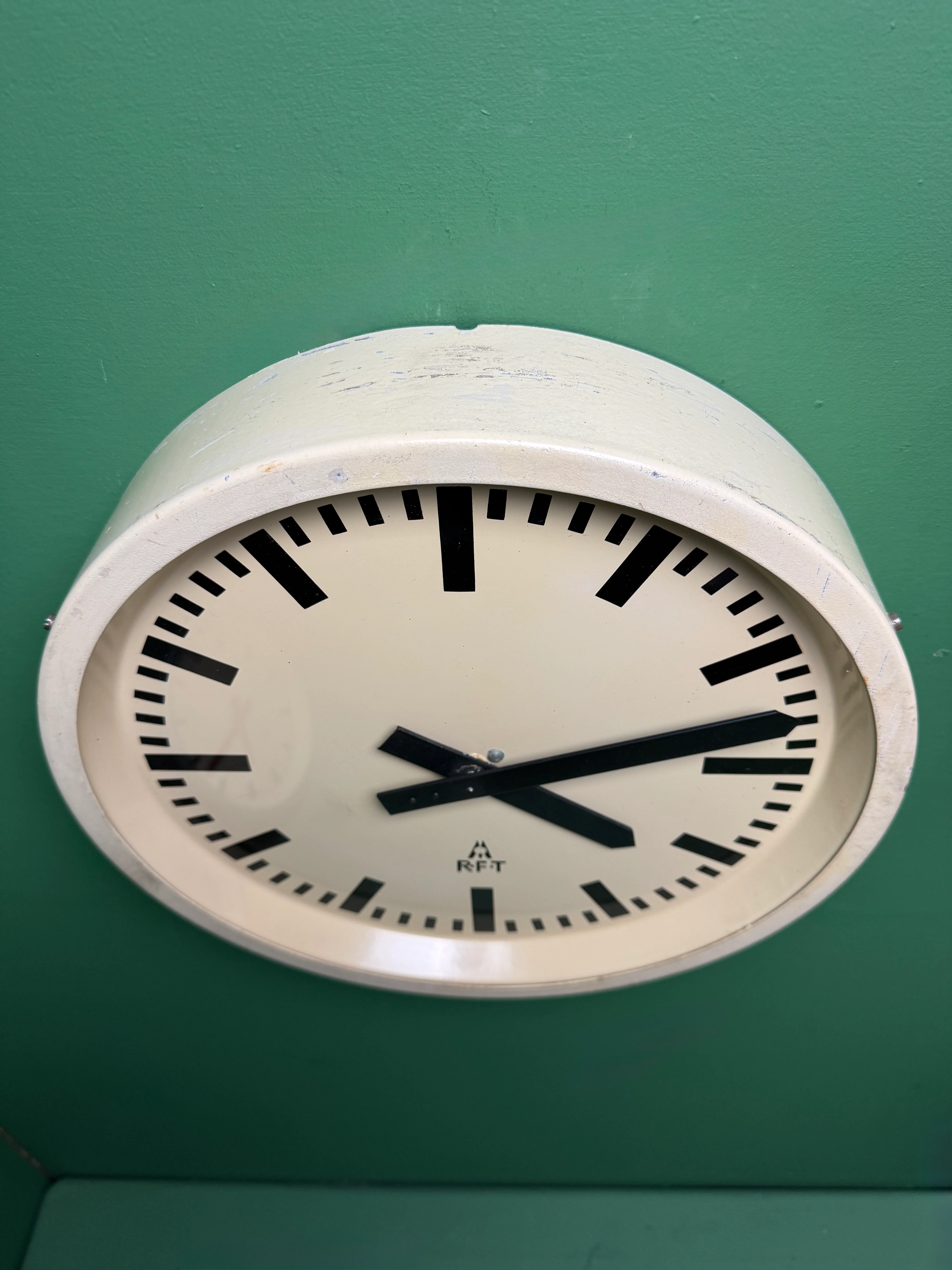 1950s East German Industrial Factory Clock By RFT - Image 5