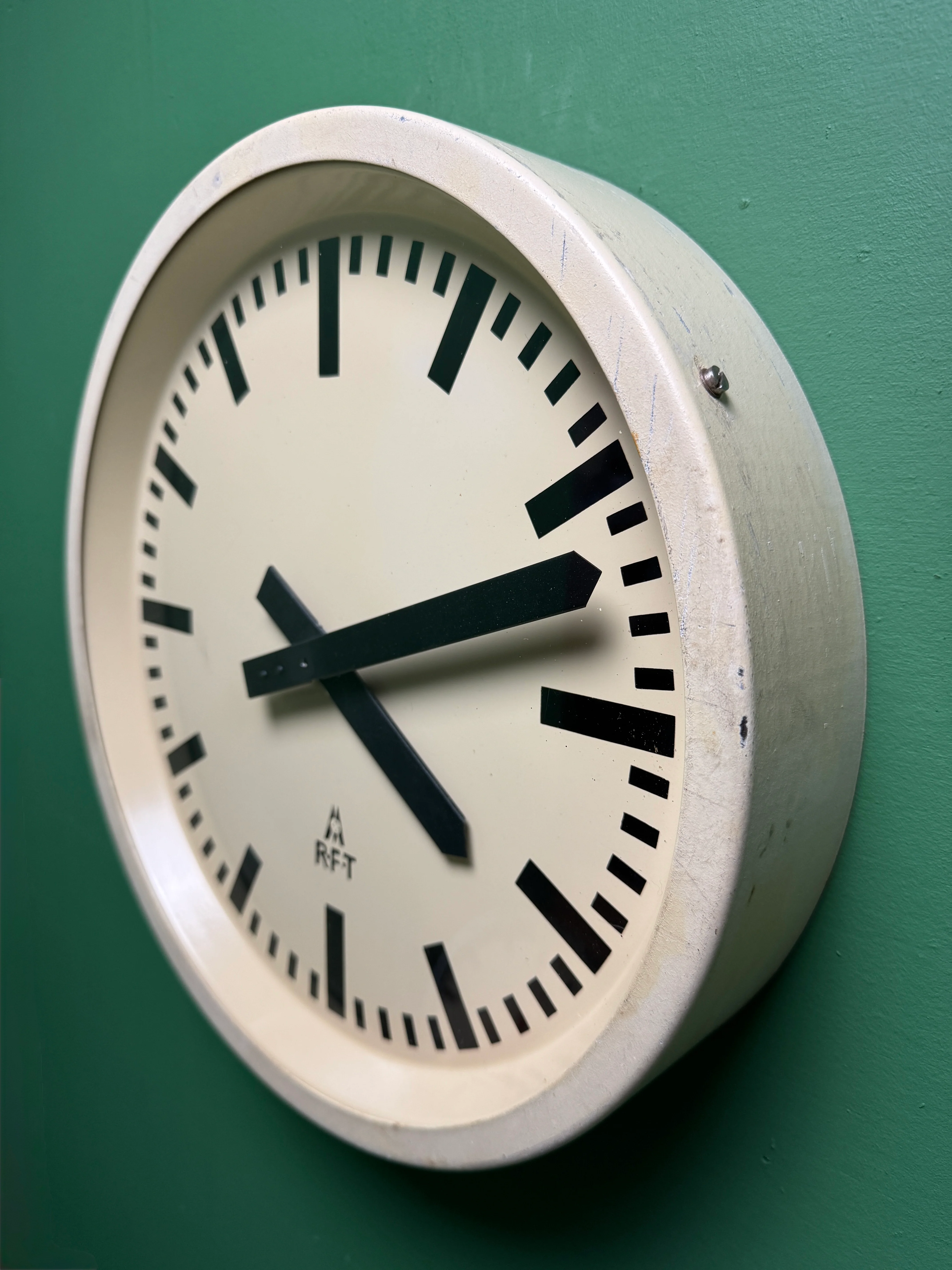 1950s East German Industrial Factory Clock By RFT - Image 6