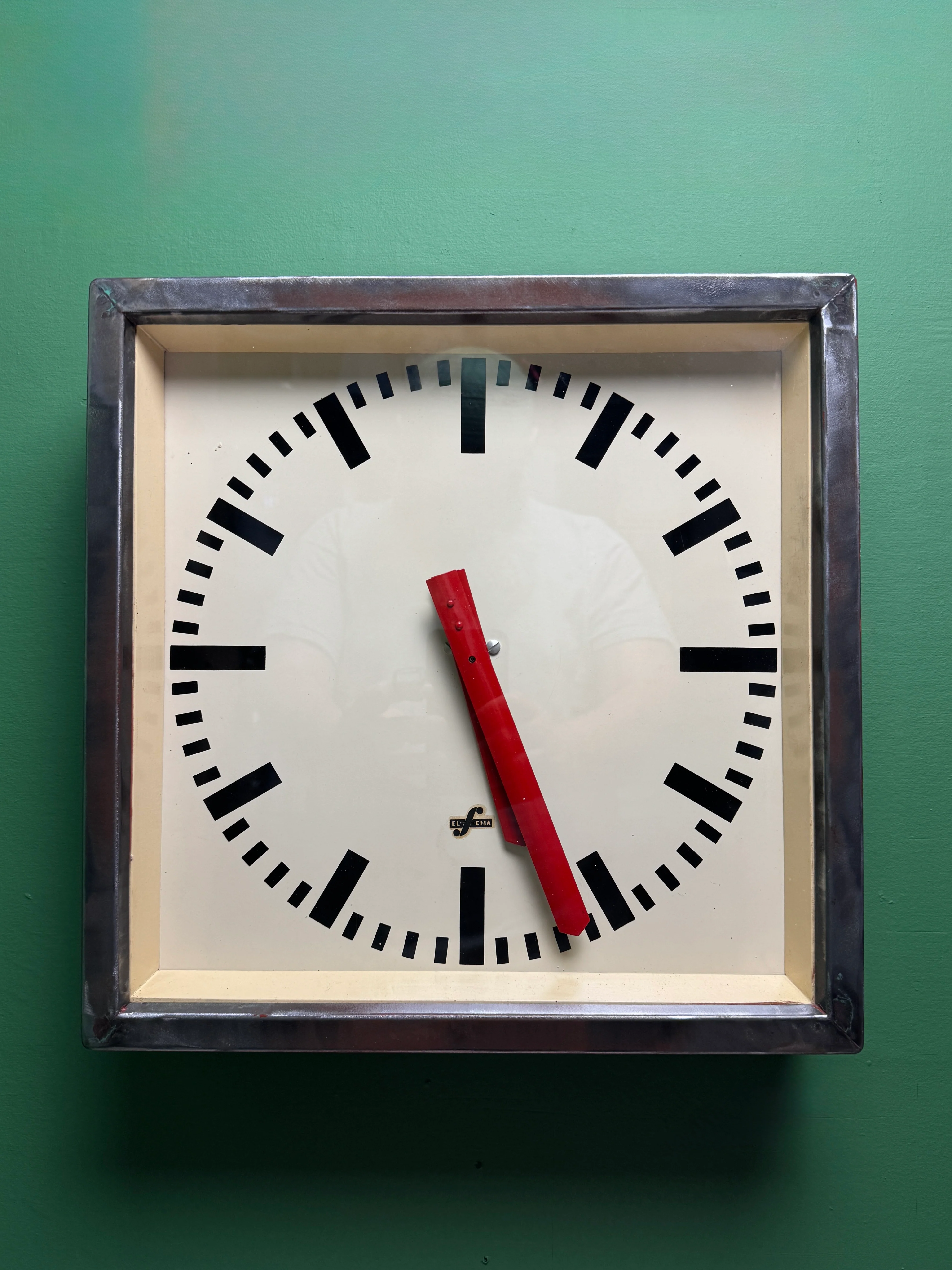 1950's East German Industrial Factory Clocks By Elfema - Image 2