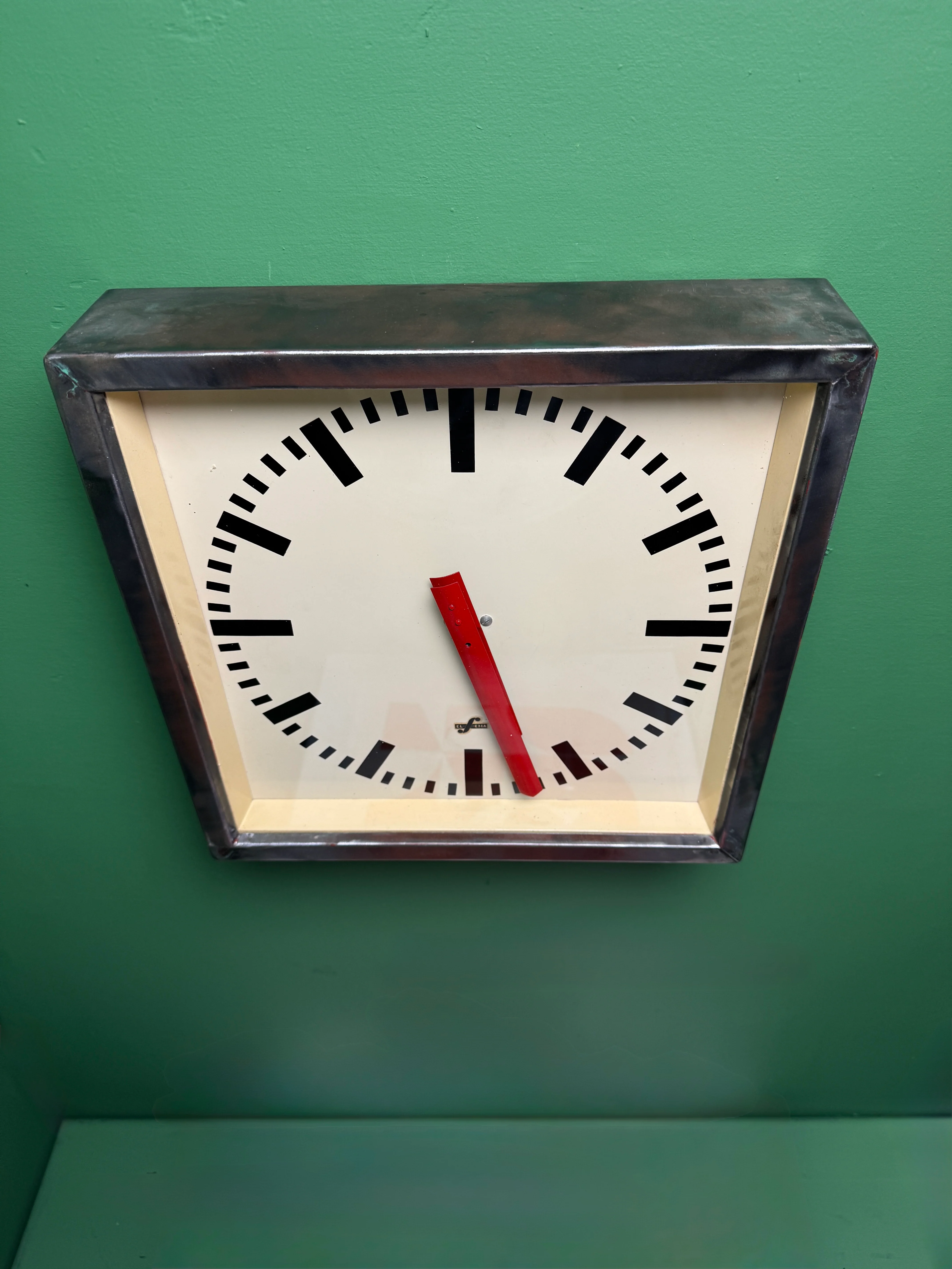 1950's East German Industrial Factory Clocks By Elfema - Image 4