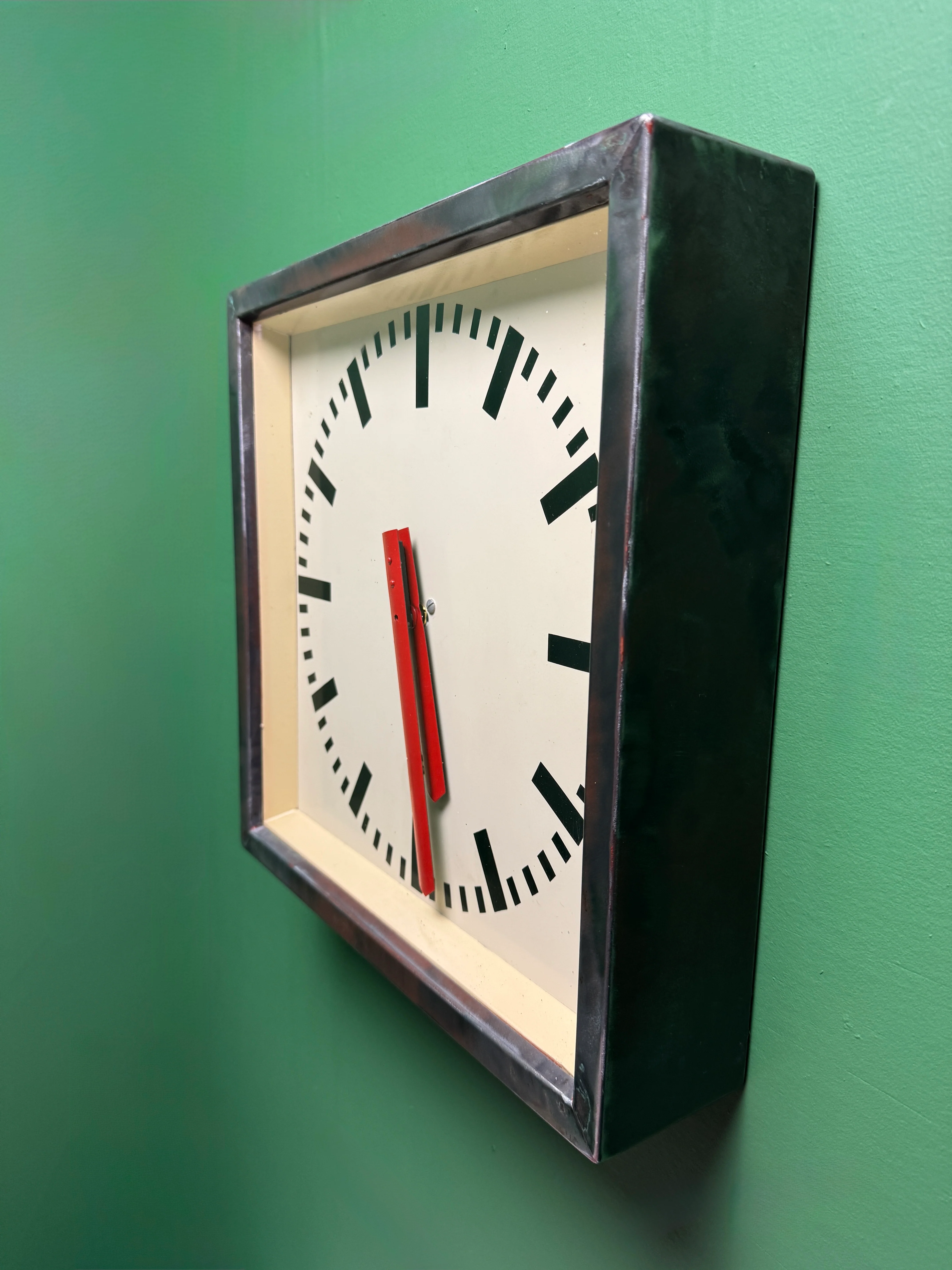 1950's East German Industrial Factory Clocks By Elfema - Image 5
