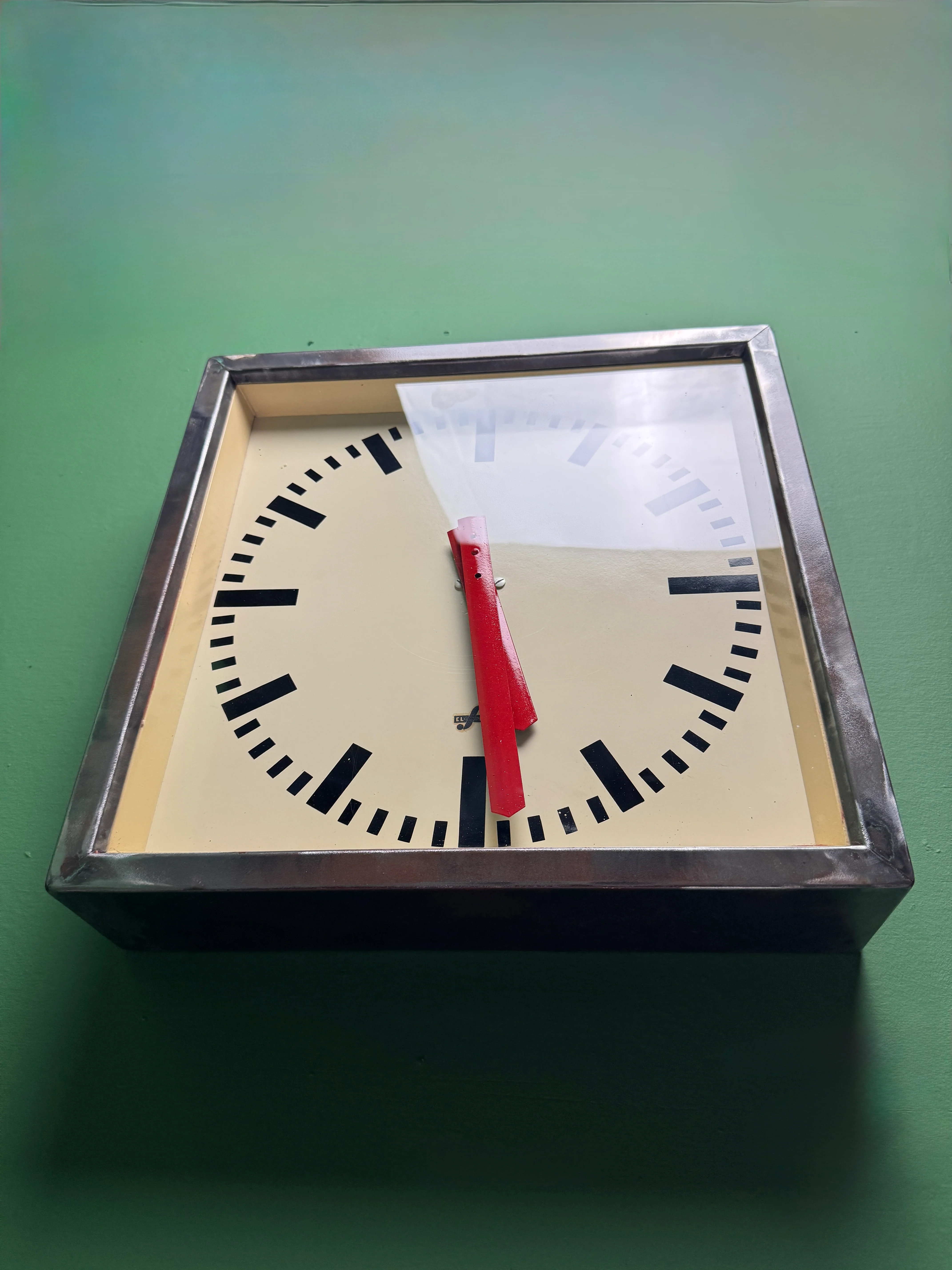 1950's East German Industrial Factory Clocks By Elfema - Image 6