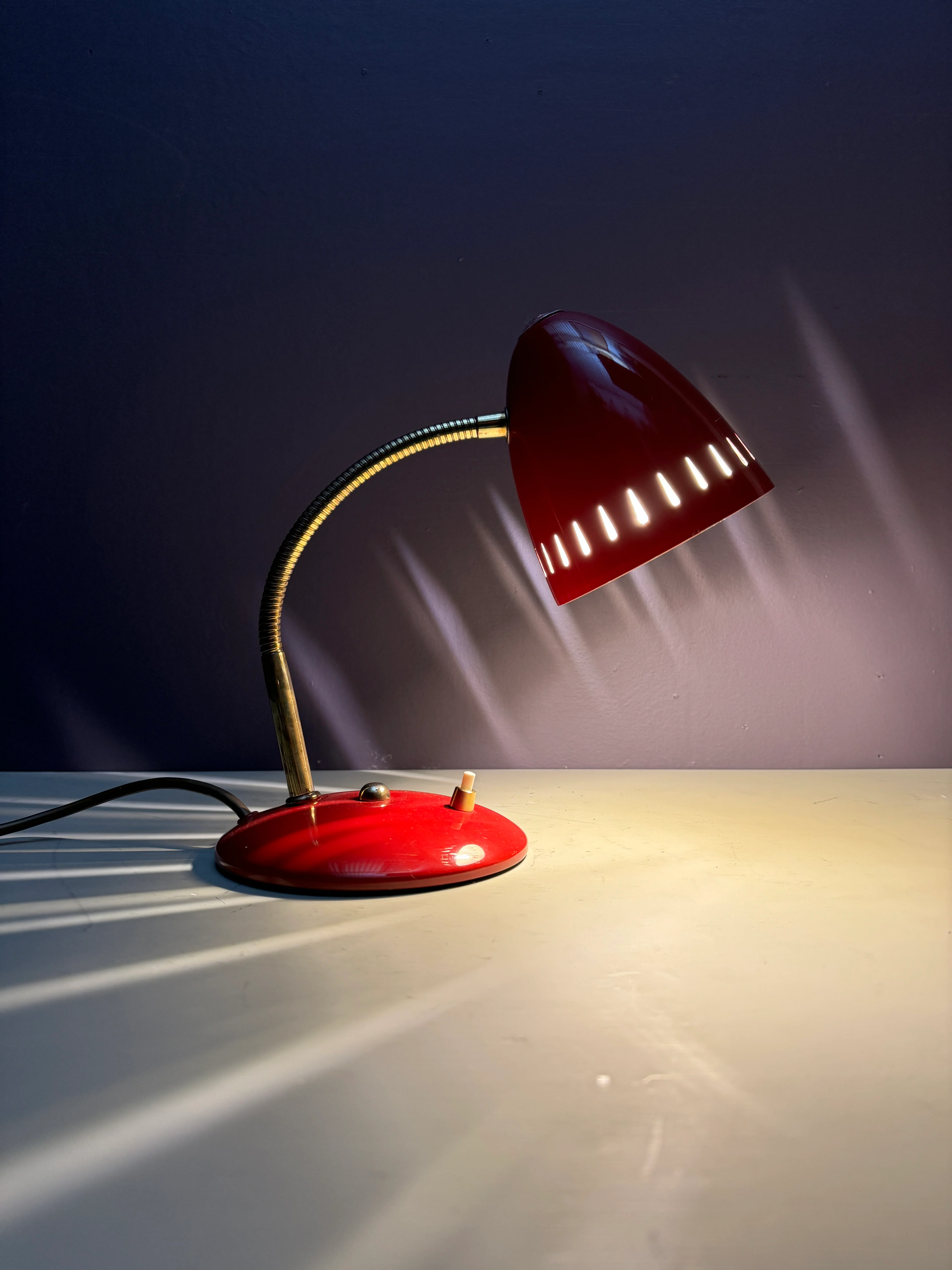 1950s Goose Neck Table Lamp By Helo Leuchten - Image 2