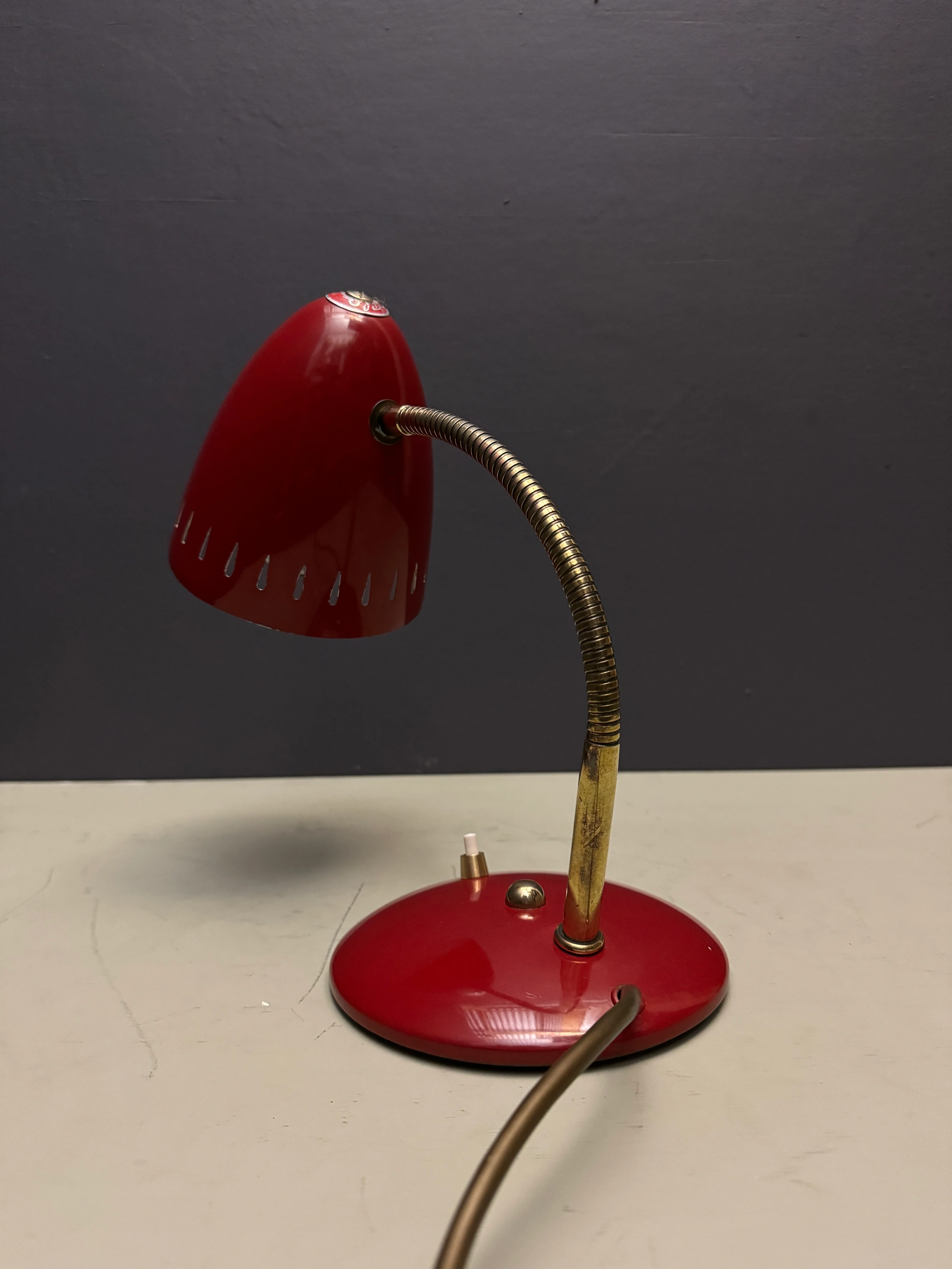 1950s Goose Neck Table Lamp By Helo Leuchten - Image 4