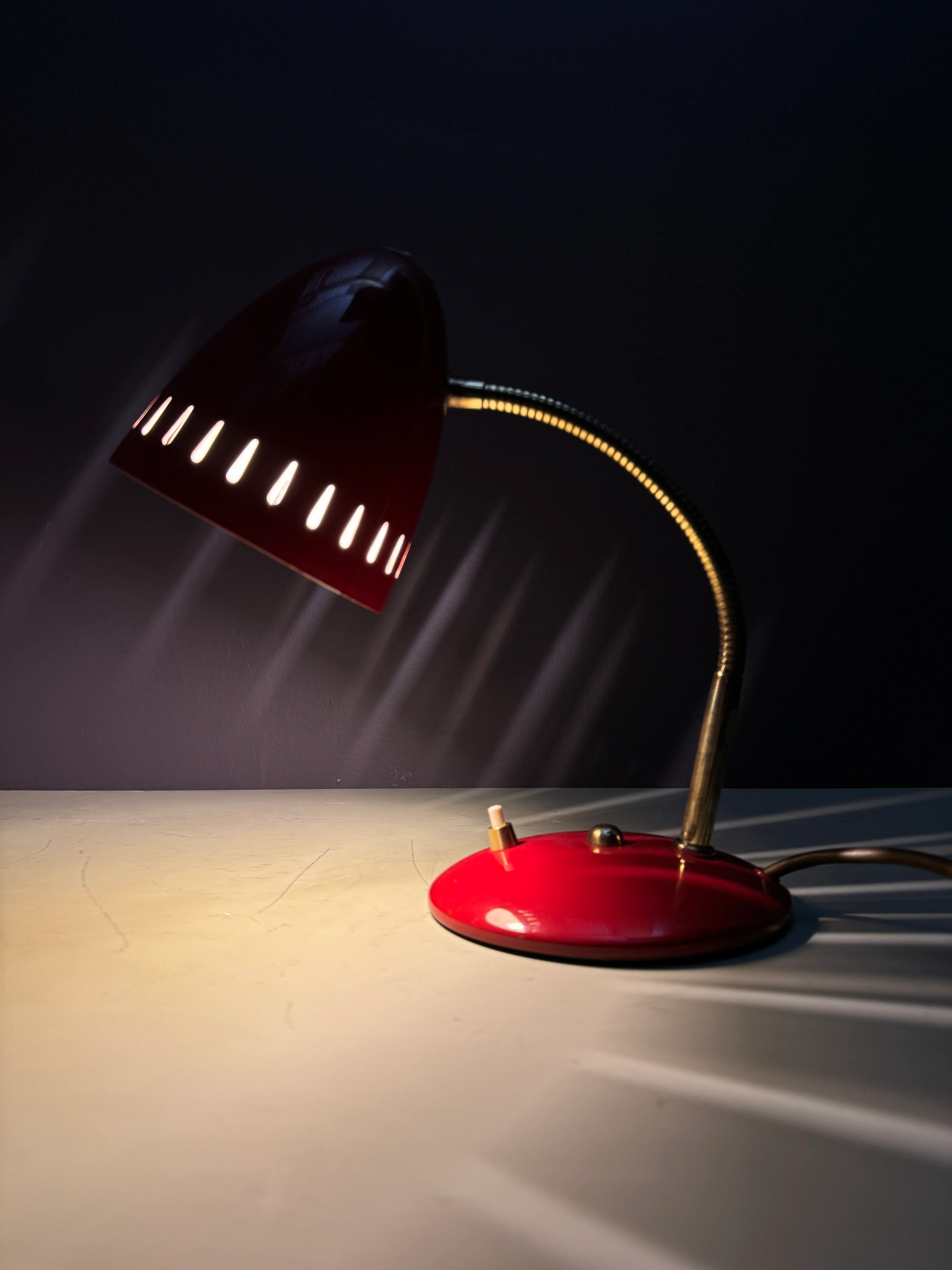 1950s Goose Neck Table Lamp By Helo Leuchten - Image 6