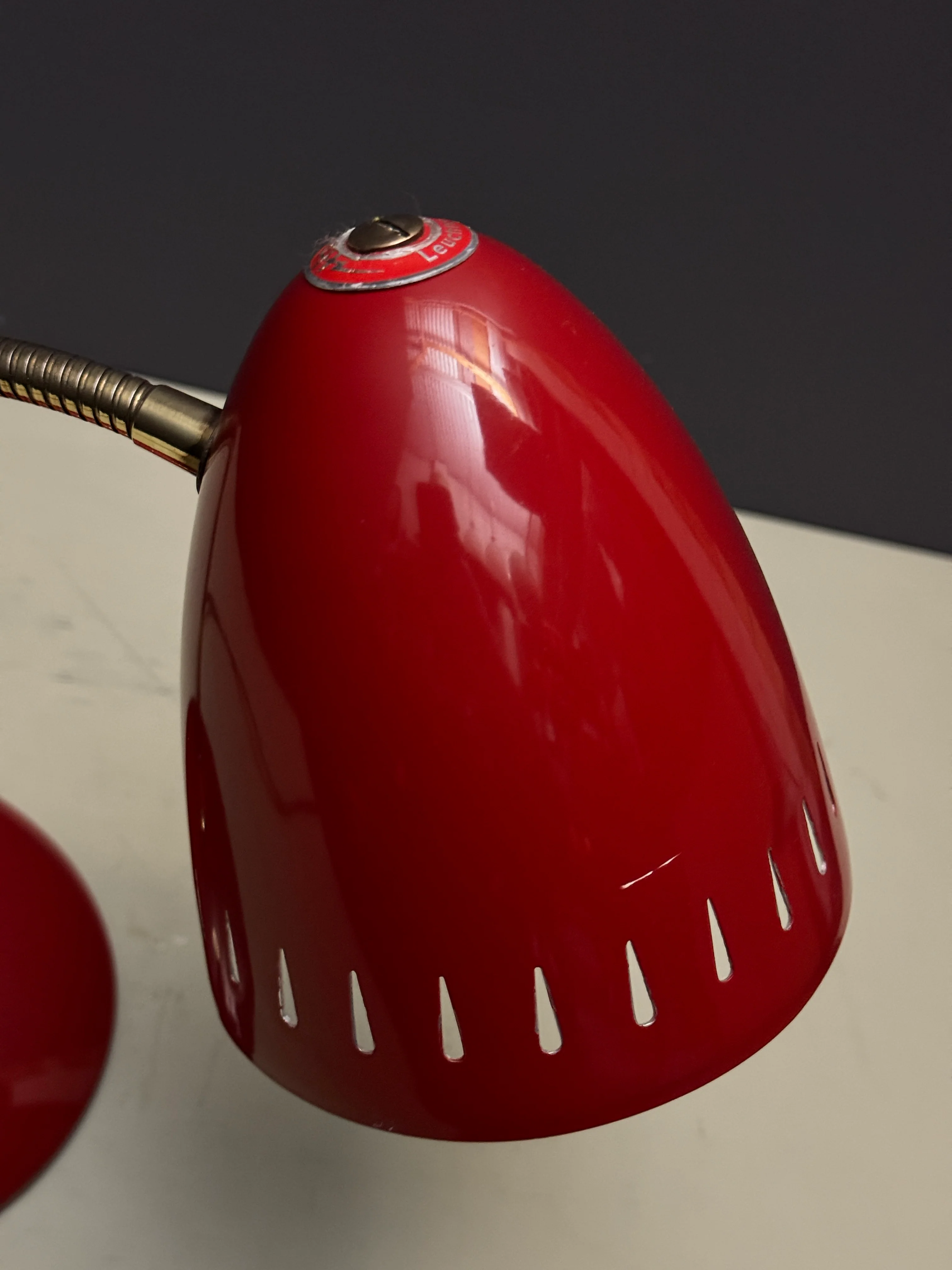 1950s Goose Neck Table Lamp By Helo Leuchten - Image 8