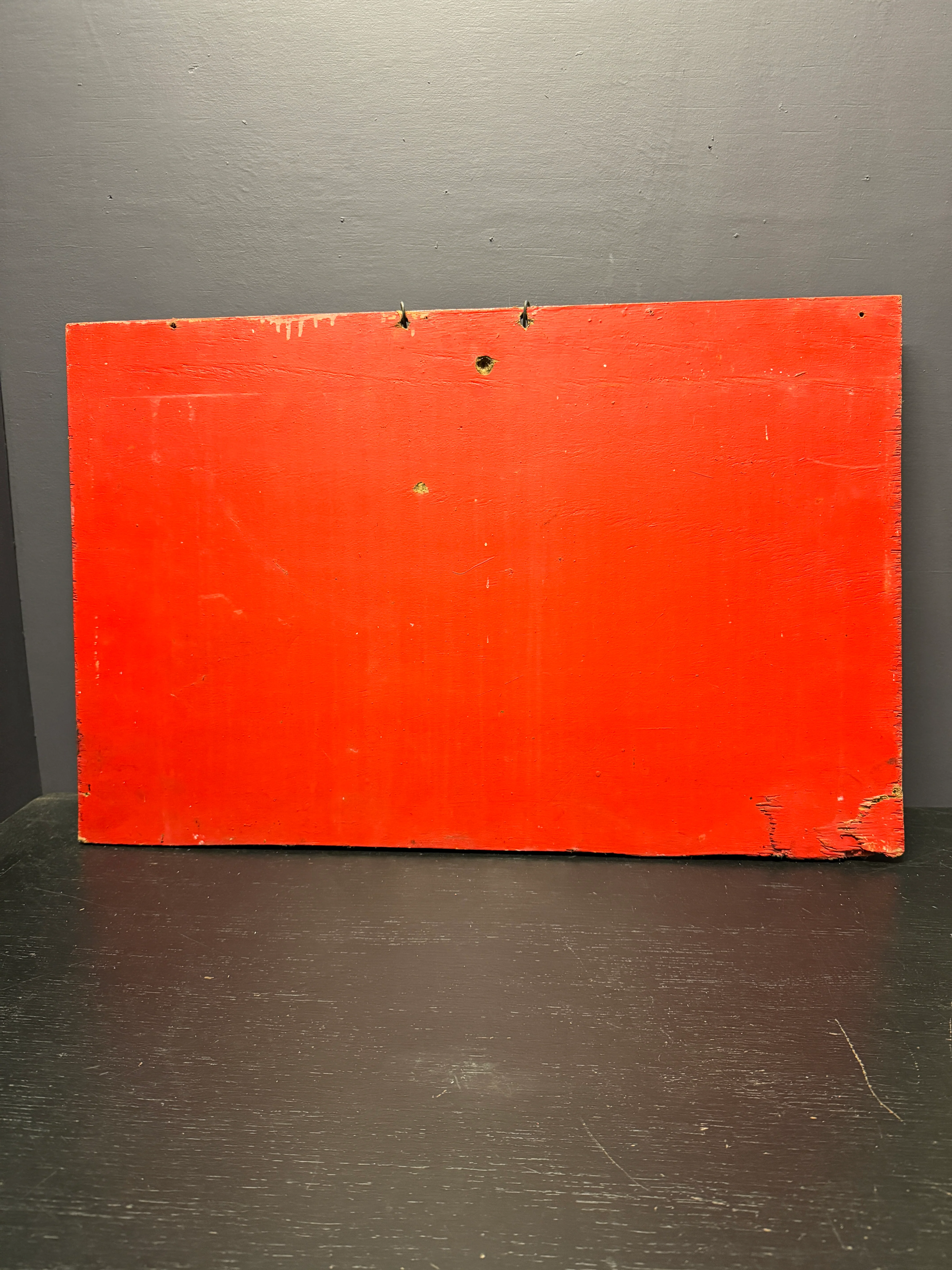 1950s Hand Painted Train Mechanics Wokshop Sign - Image 10