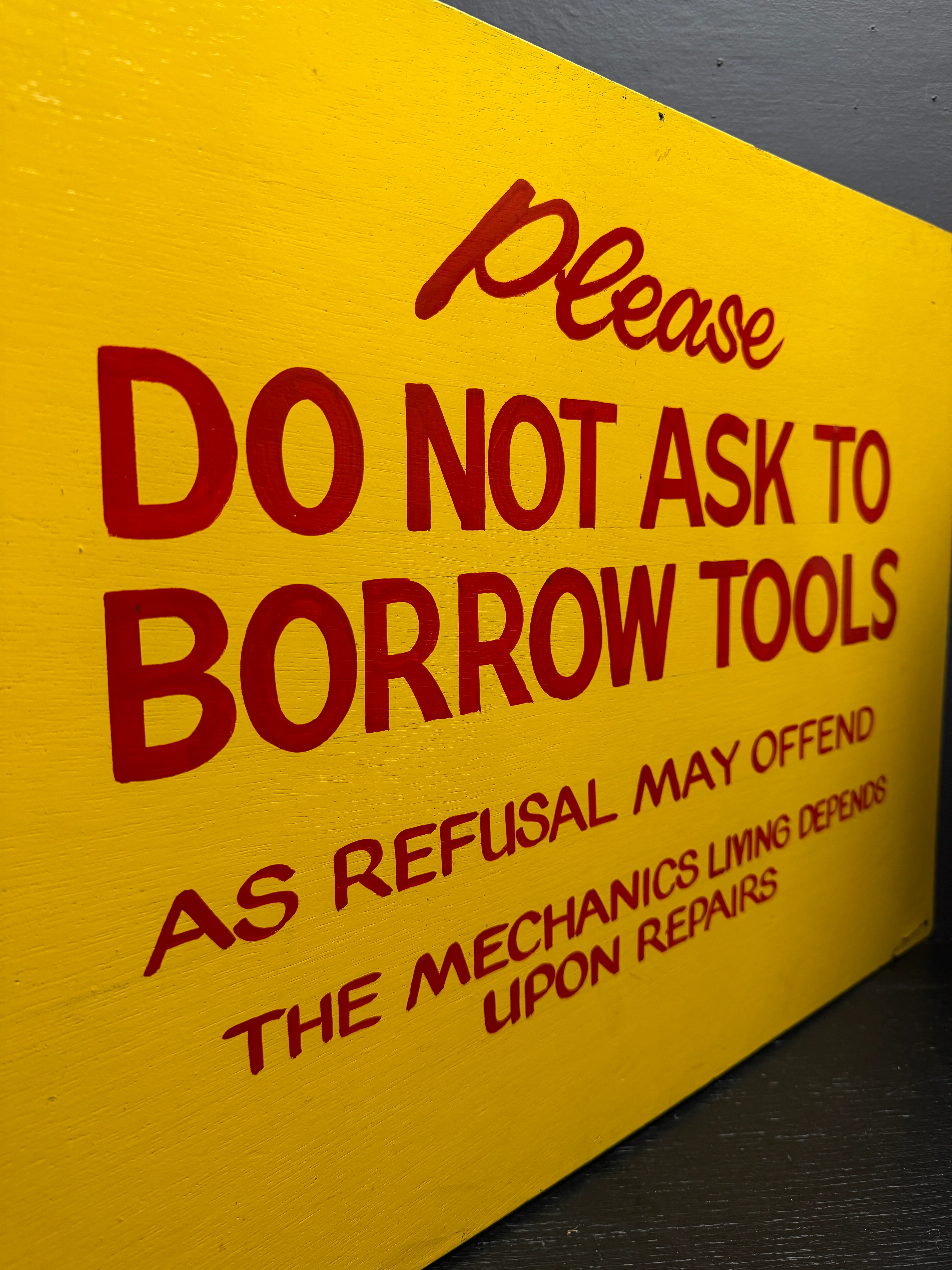 1950s Hand Painted Workshop Sign - Image 10