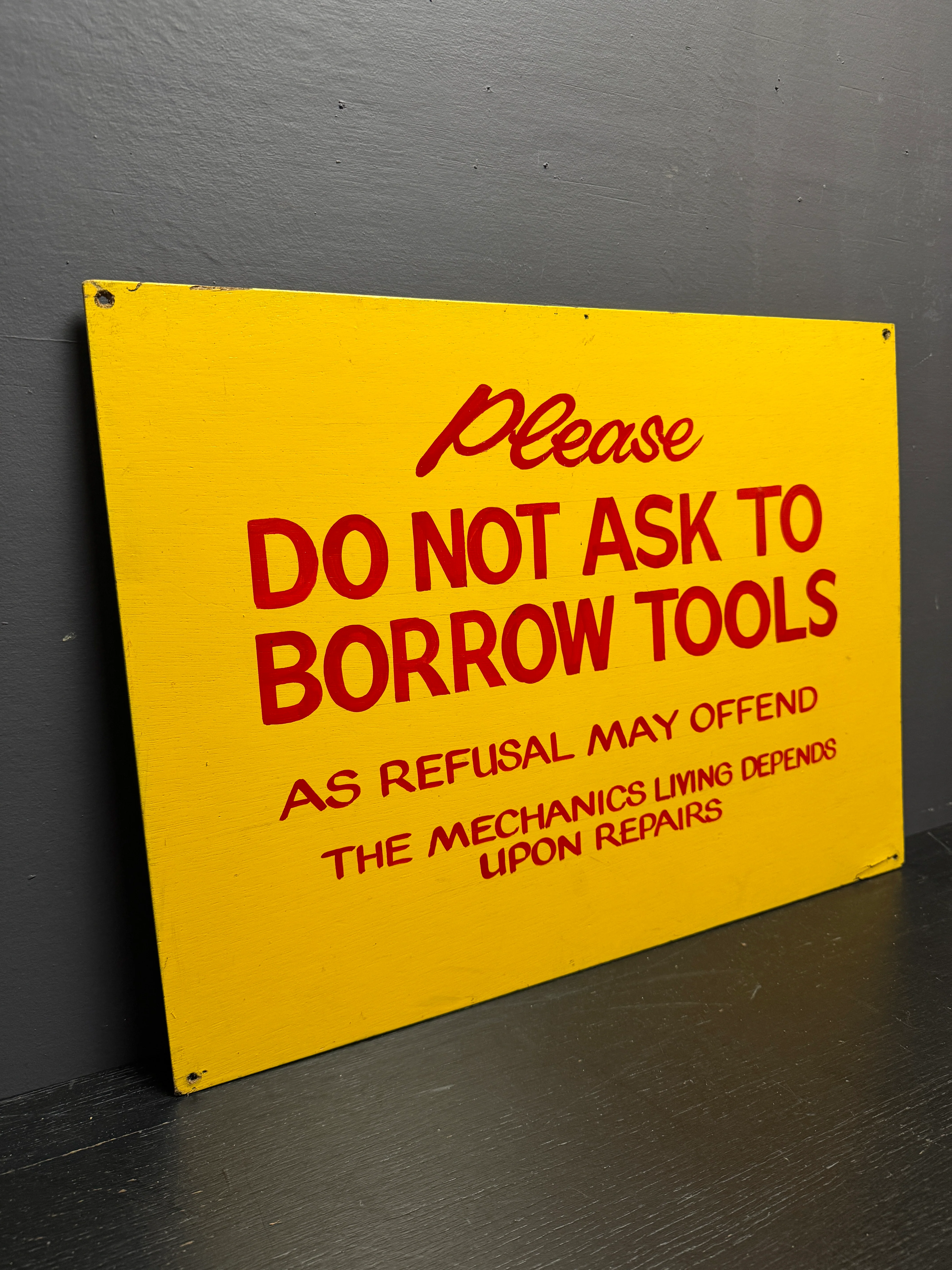 1950s Hand Painted Workshop Sign - Image 7