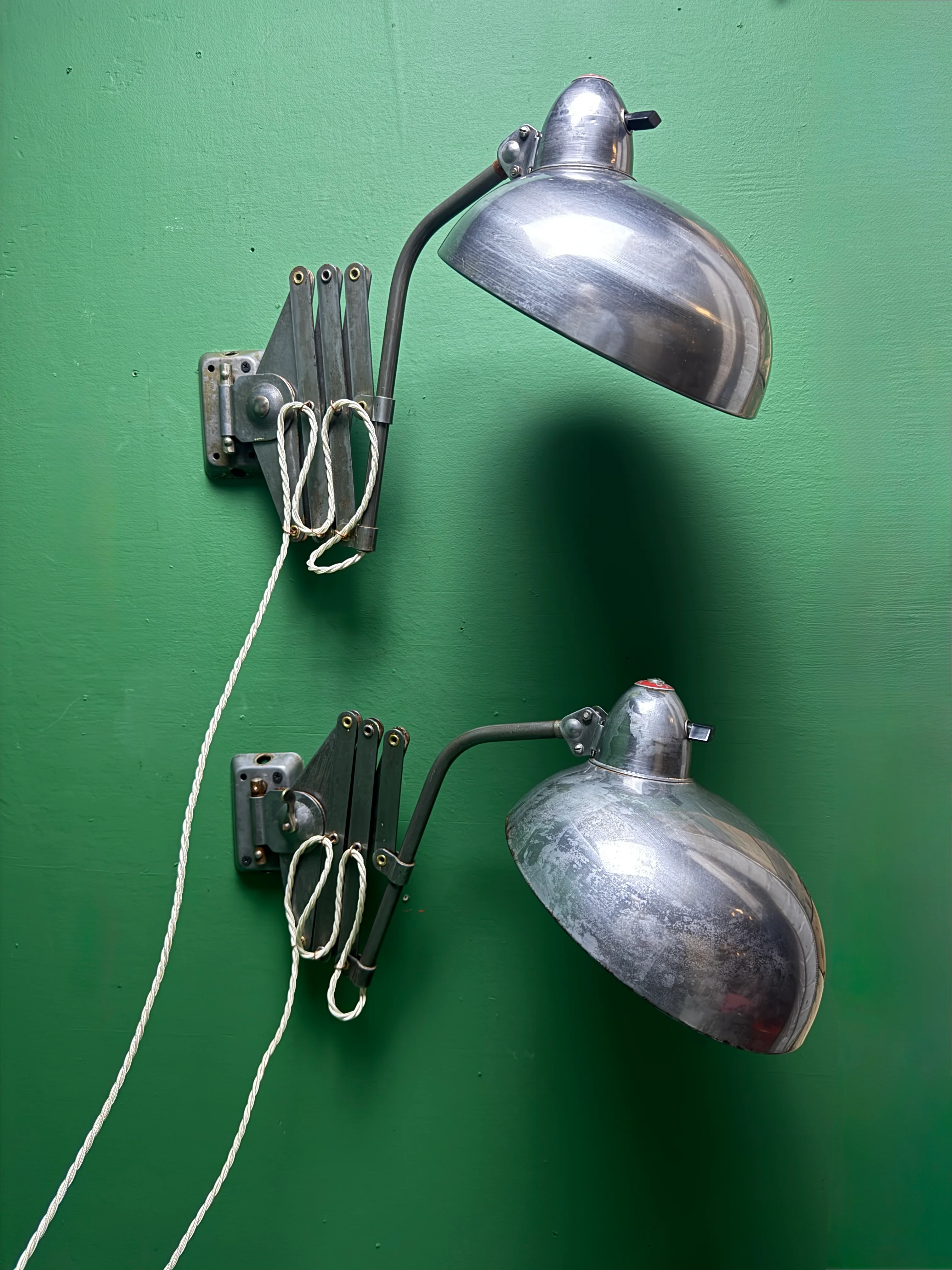 1950s Industrial Scissor Lamps By Helo Leuchten - Image 4