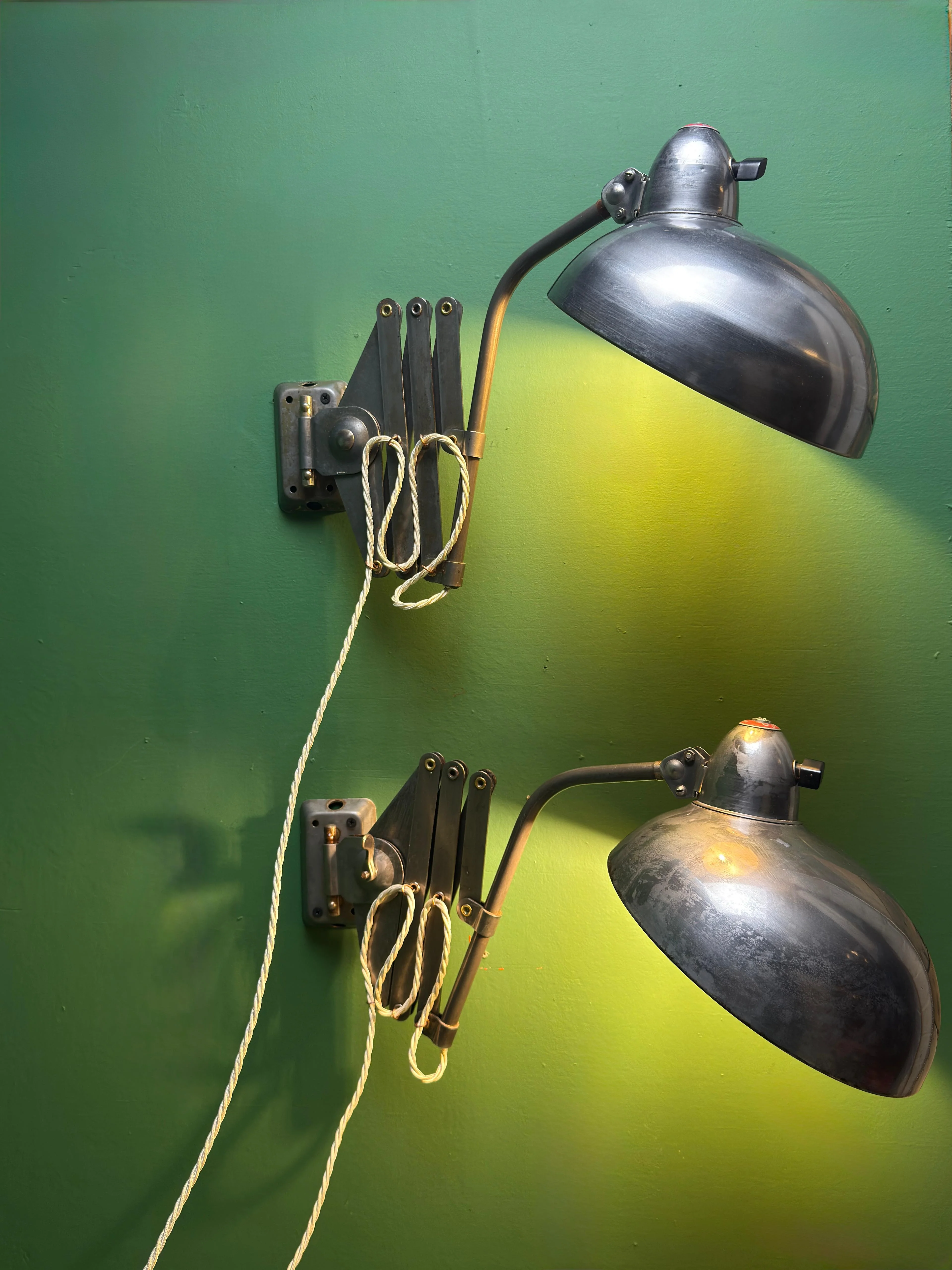 1950s Industrial Scissor Lamps By Helo Leuchten - Image 5