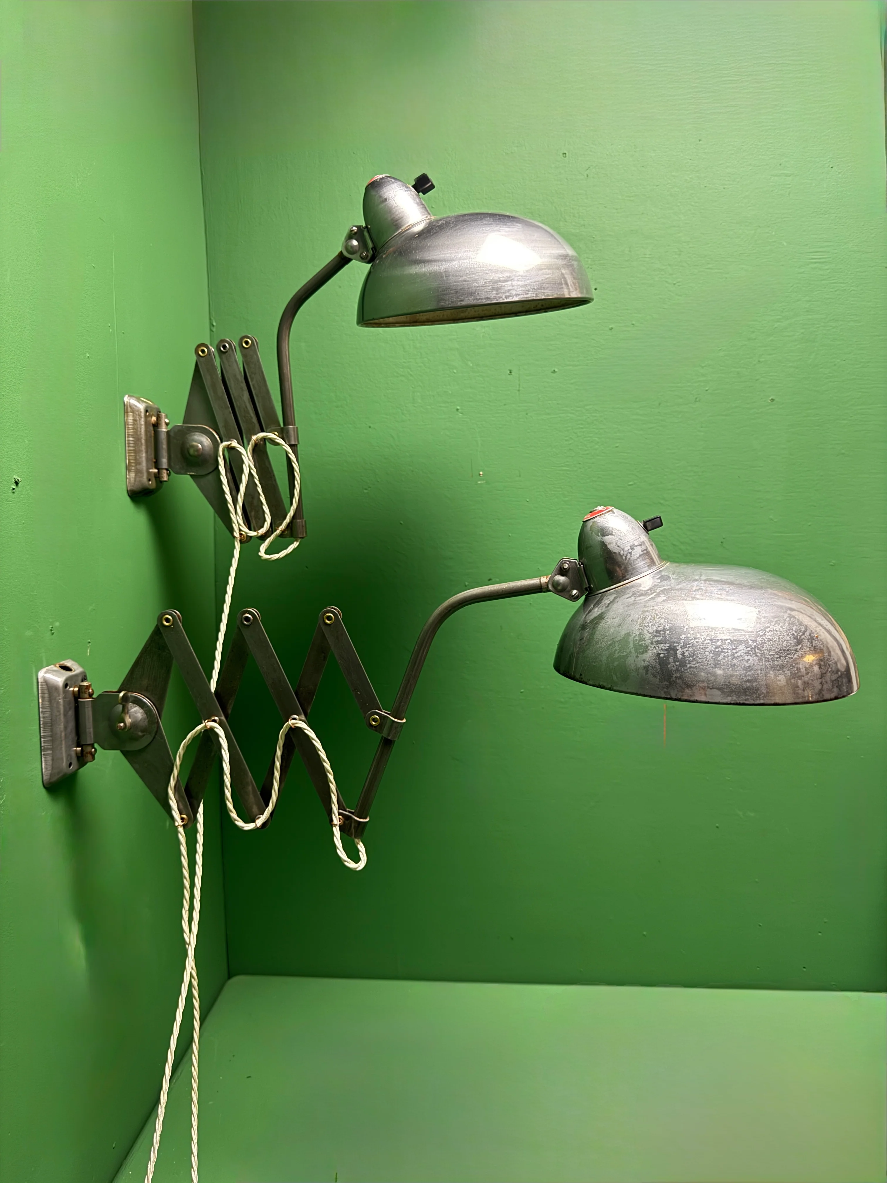 1950s Industrial Scissor Lamps By Helo Leuchten - Image 6