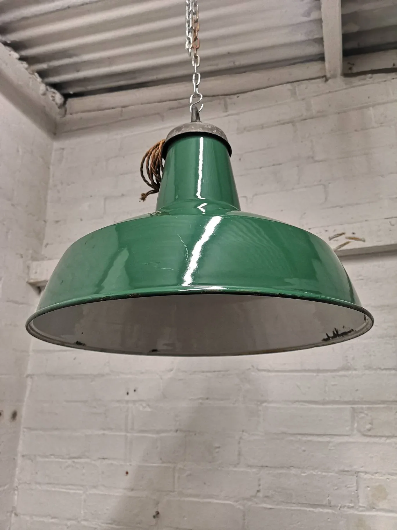 1950s Large Industrial Factory Light By Thorlux - Image 2