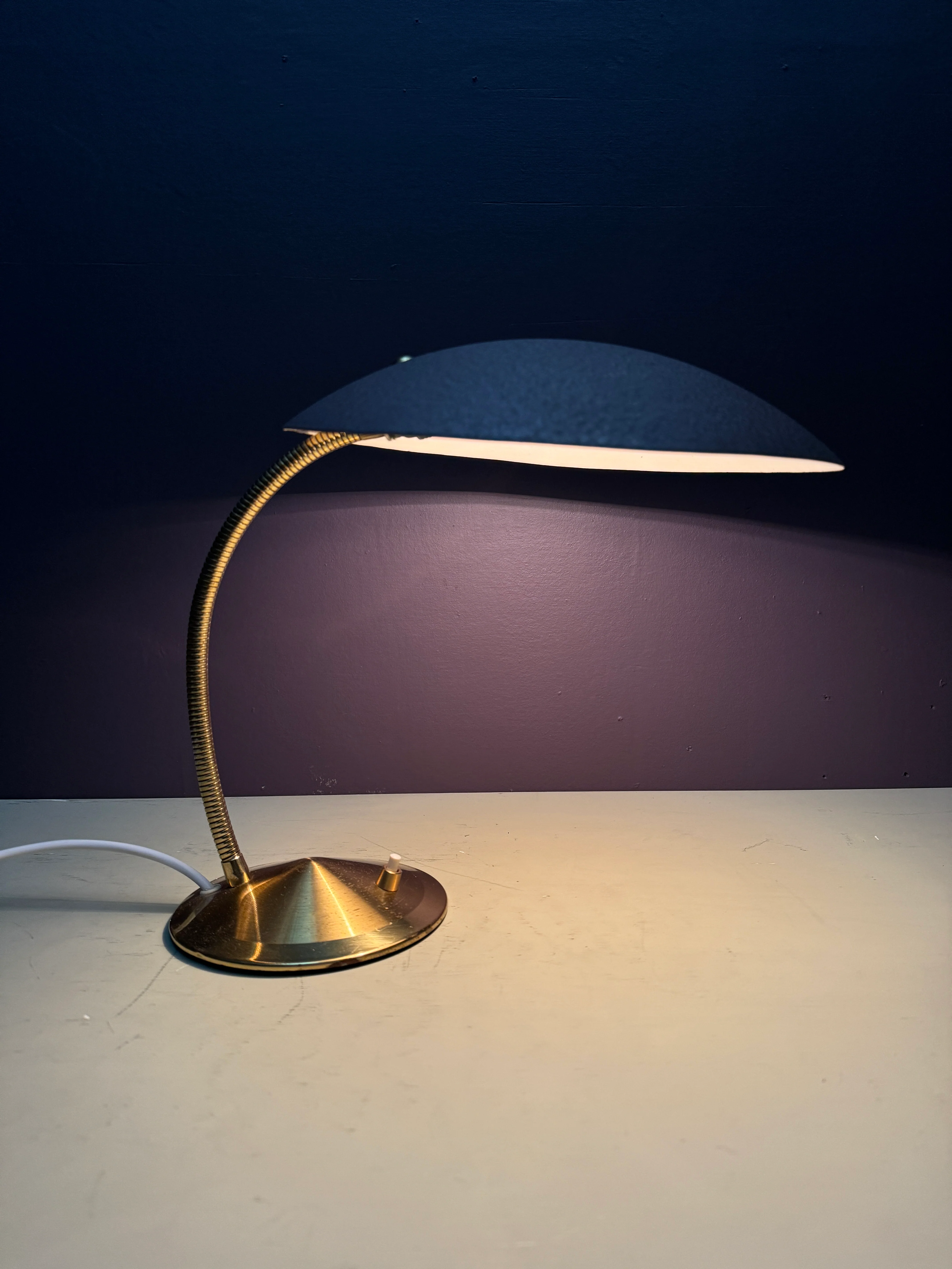 1950s Modernist Goose Neck Table Lamp By Gecos - Gebrüder Cosack Ligting Germany - Image 2