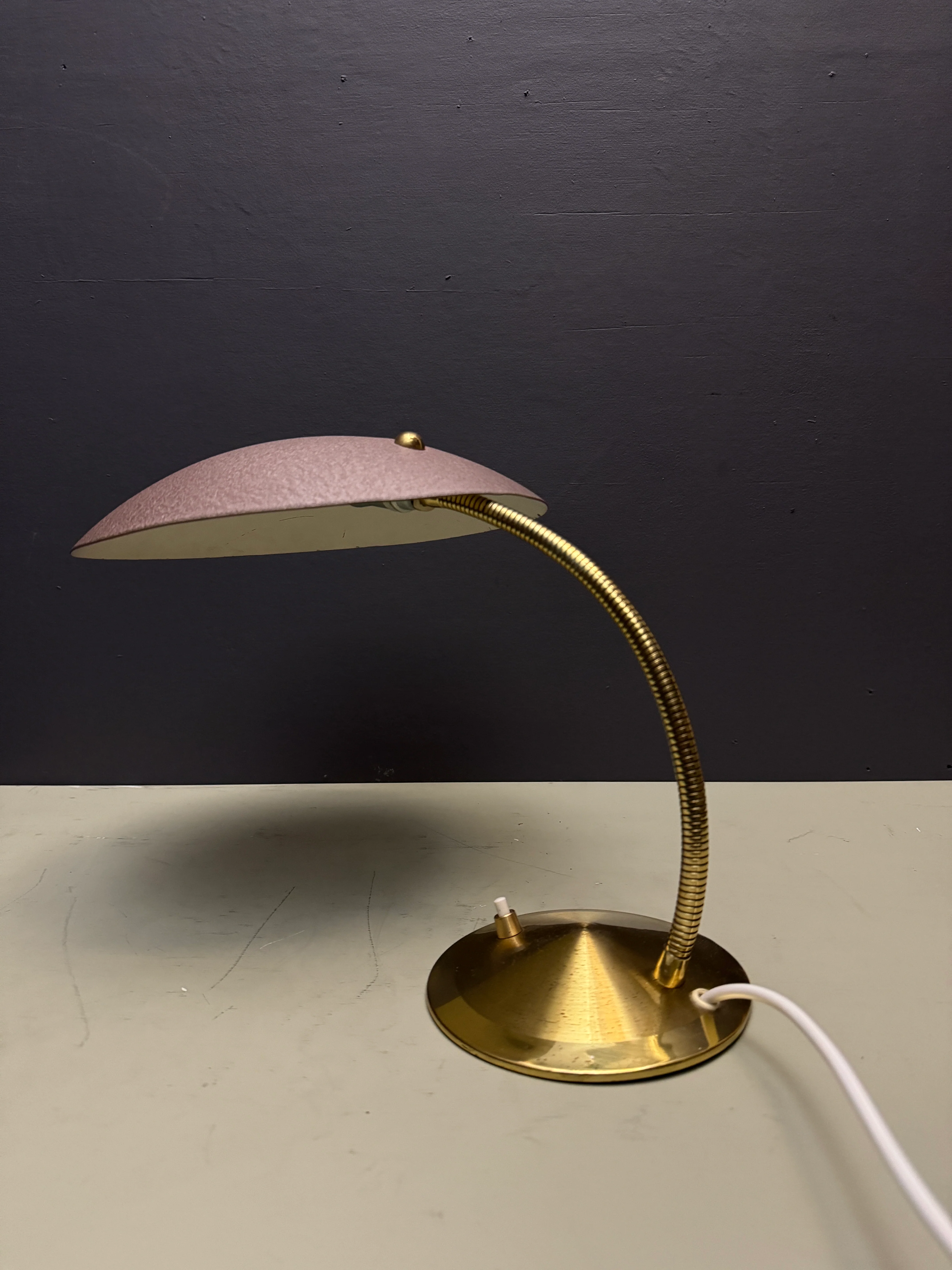 1950s Modernist Goose Neck Table Lamp By Gecos - Gebrüder Cosack Ligting Germany - Image 4
