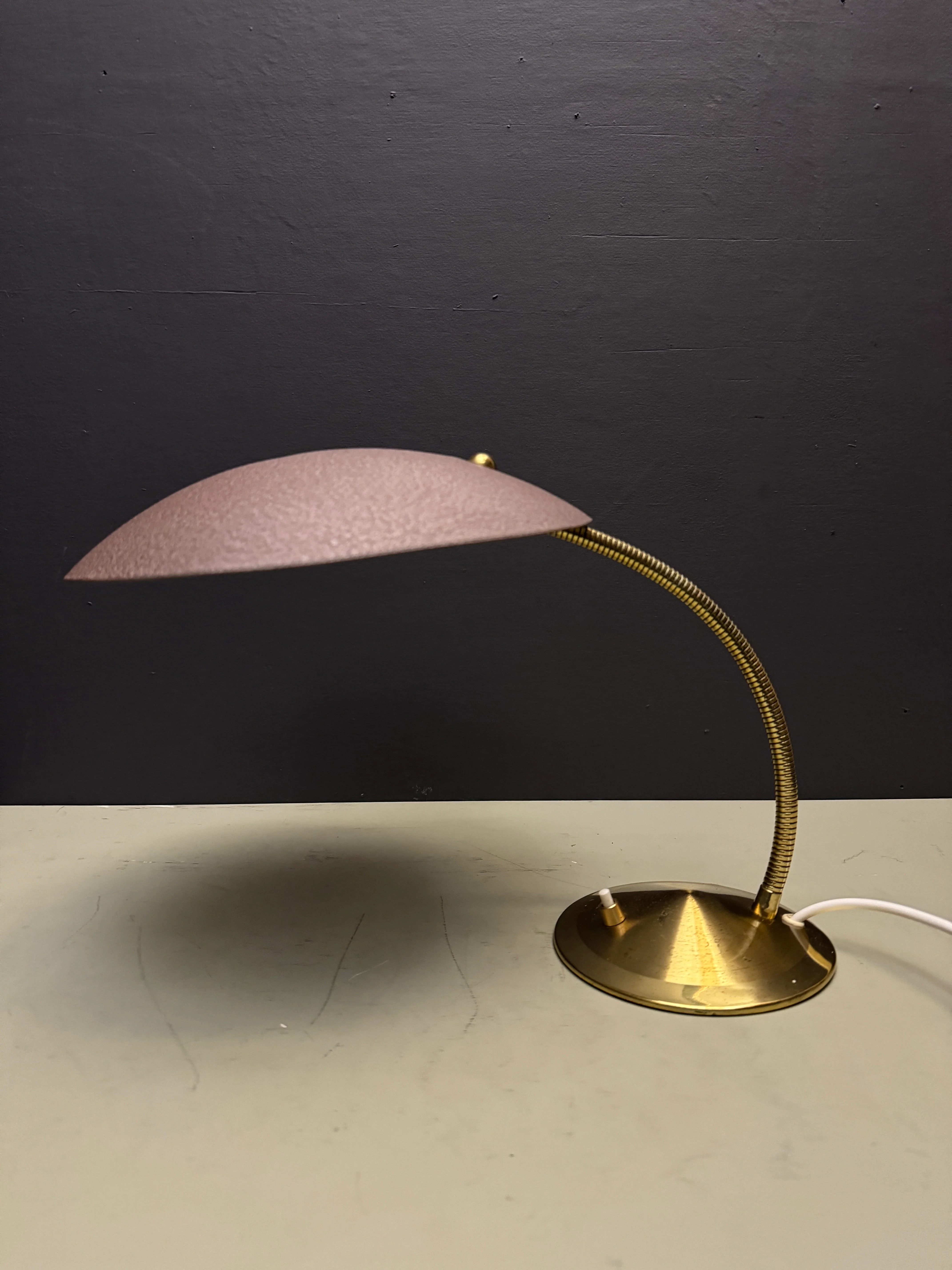1950s Modernist Goose Neck Table Lamp By Gecos - Gebrüder Cosack Ligting Germany - Image 5