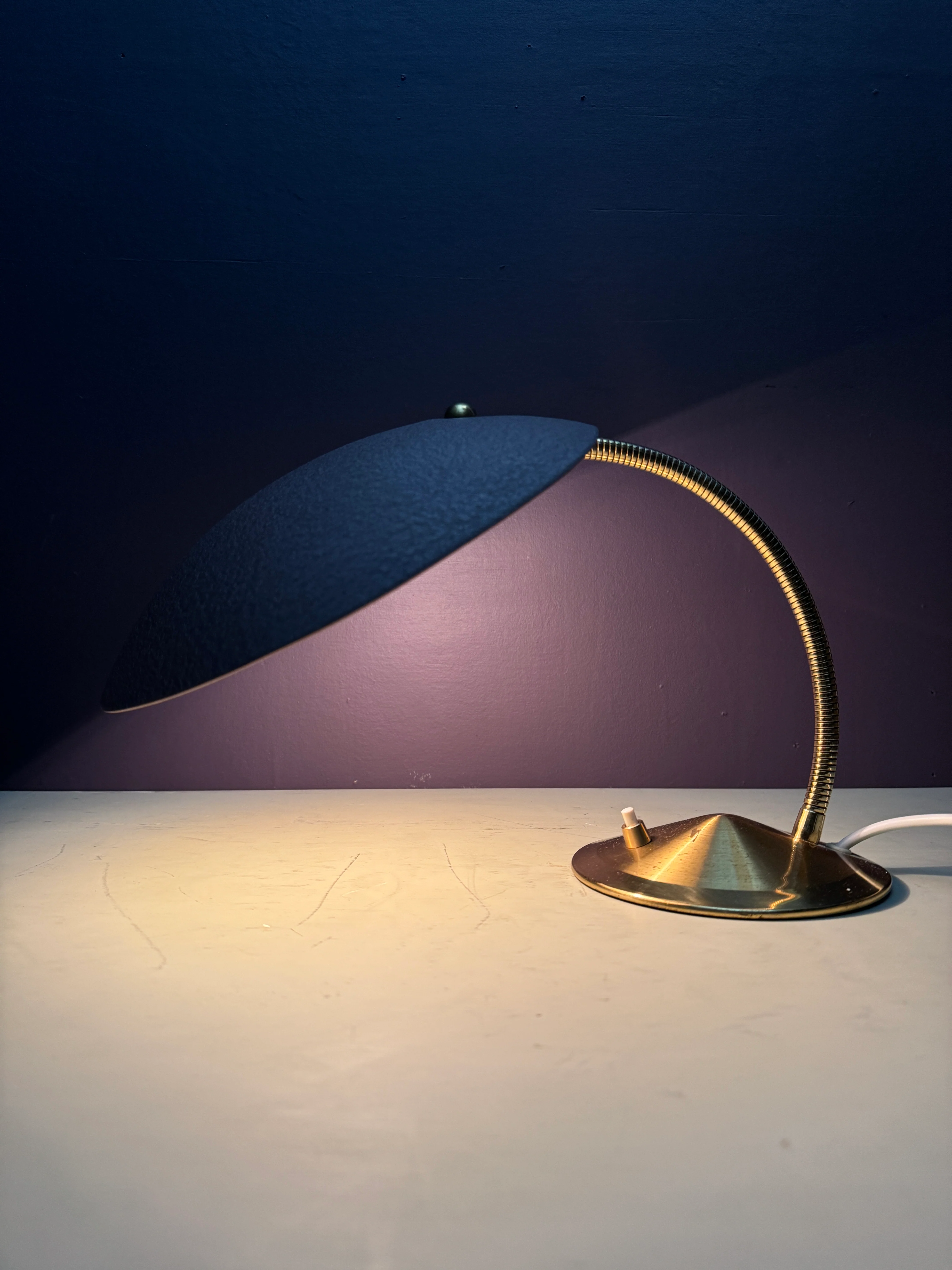 1950s Modernist Goose Neck Table Lamp By Gecos - Gebrüder Cosack Ligting Germany - Image 6