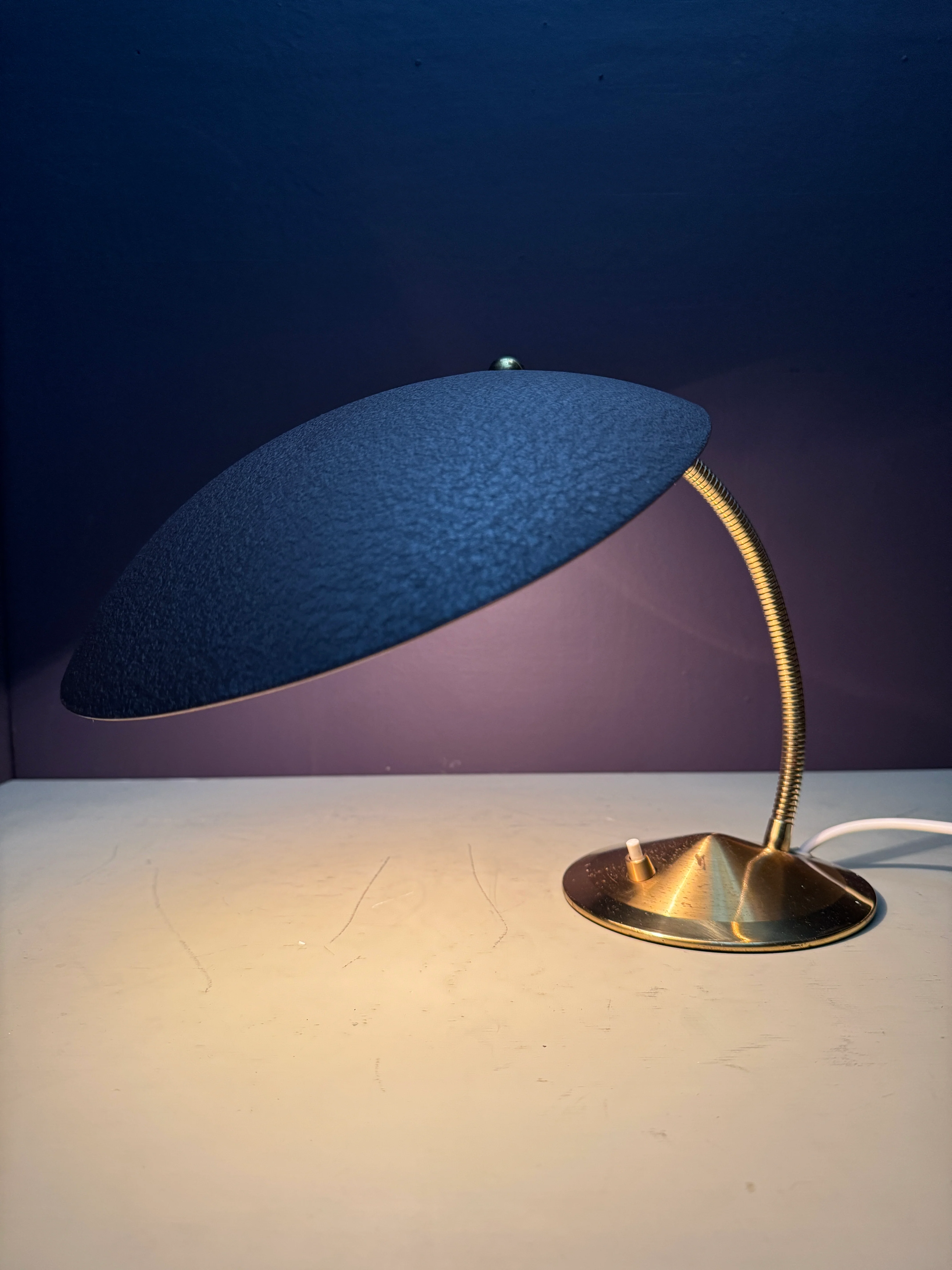 1950s Modernist Goose Neck Table Lamp By Gecos - Gebrüder Cosack Ligting Germany - Image 8