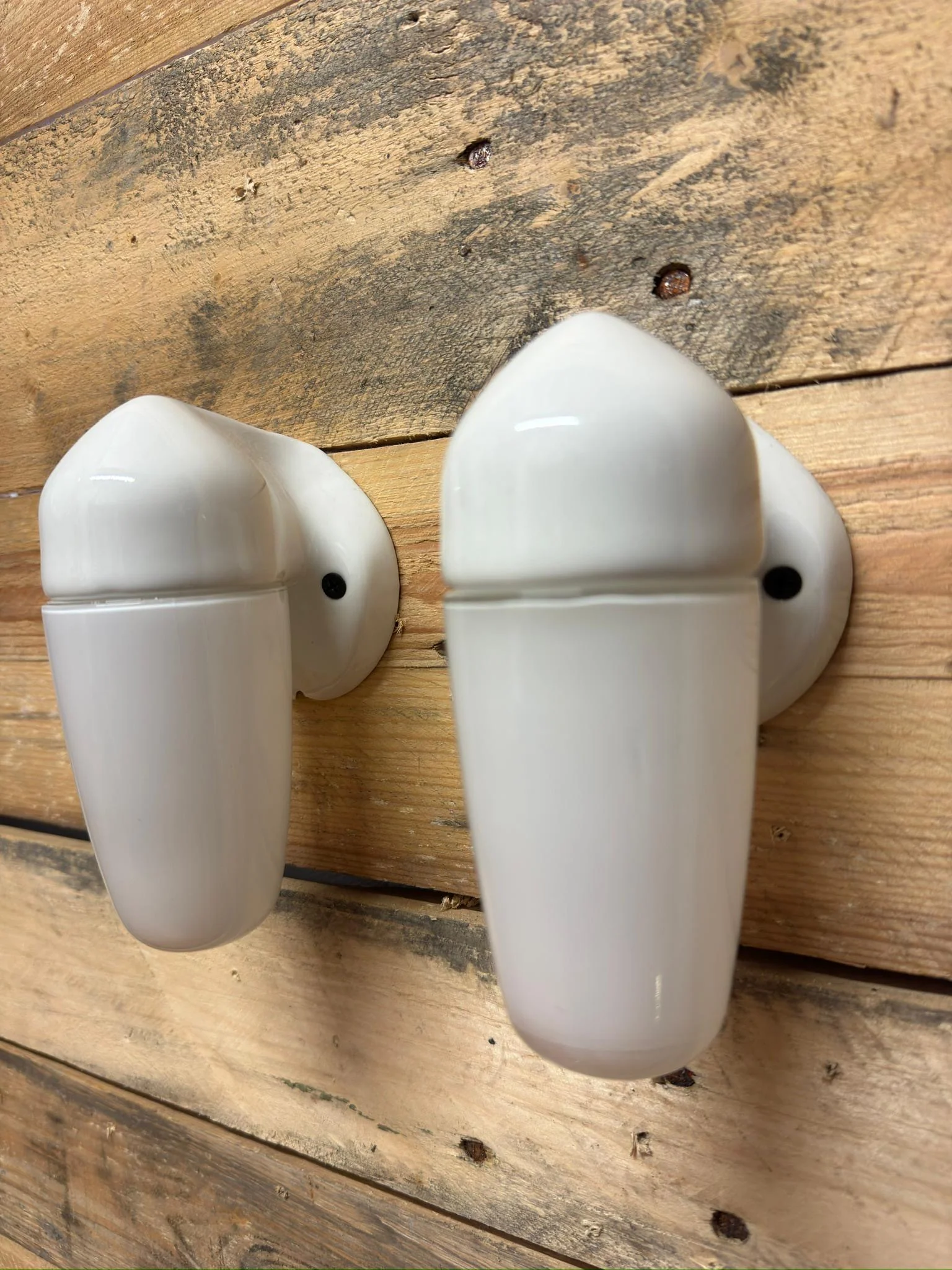 1950s Porcelain & Opaline Glass Bathroom Lights By Sigvard Bernadotte For IFO - Image 4