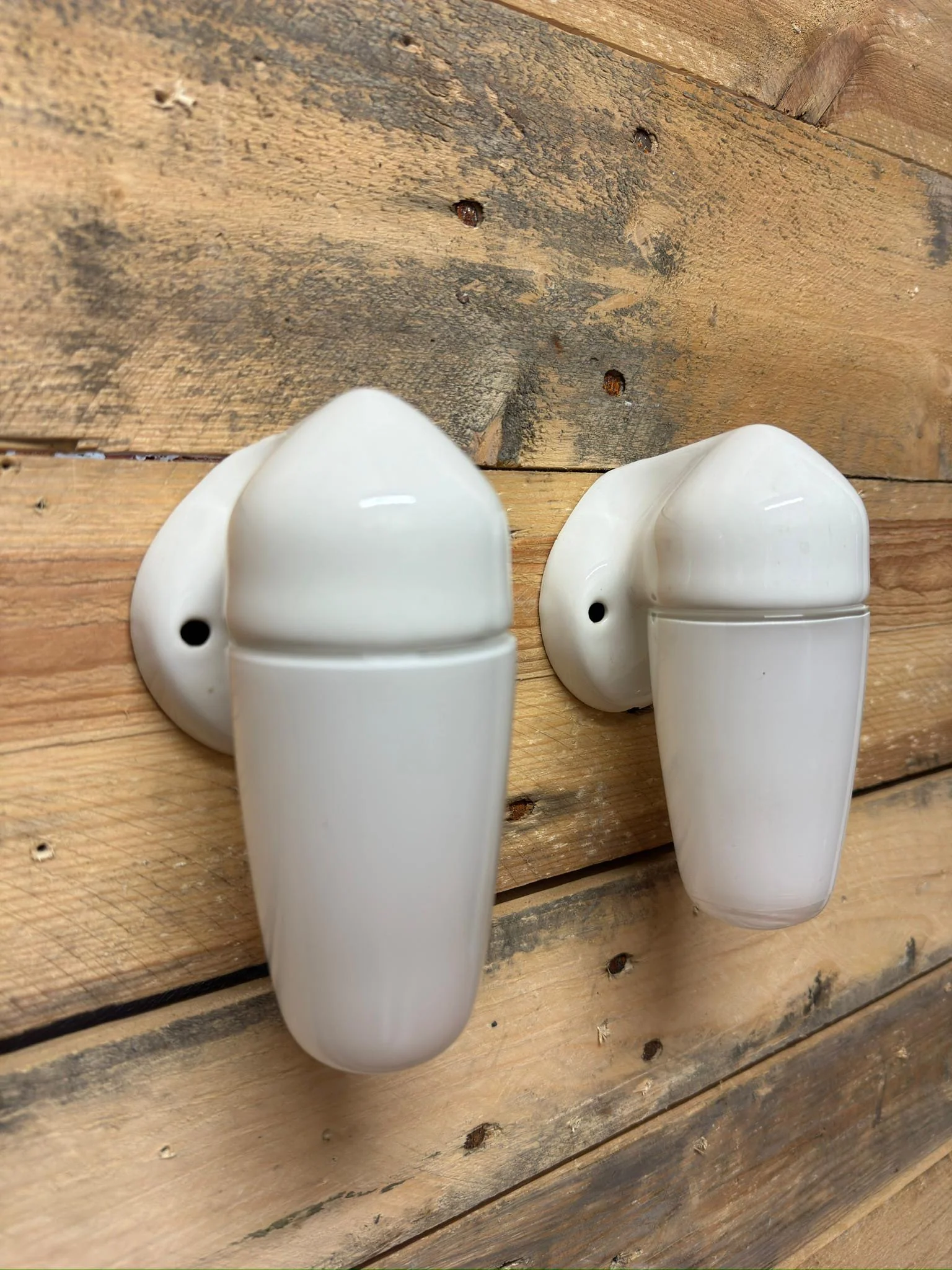 1950s Porcelain & Opaline Glass Bathroom Lights By Sigvard Bernadotte For IFO - Image 6