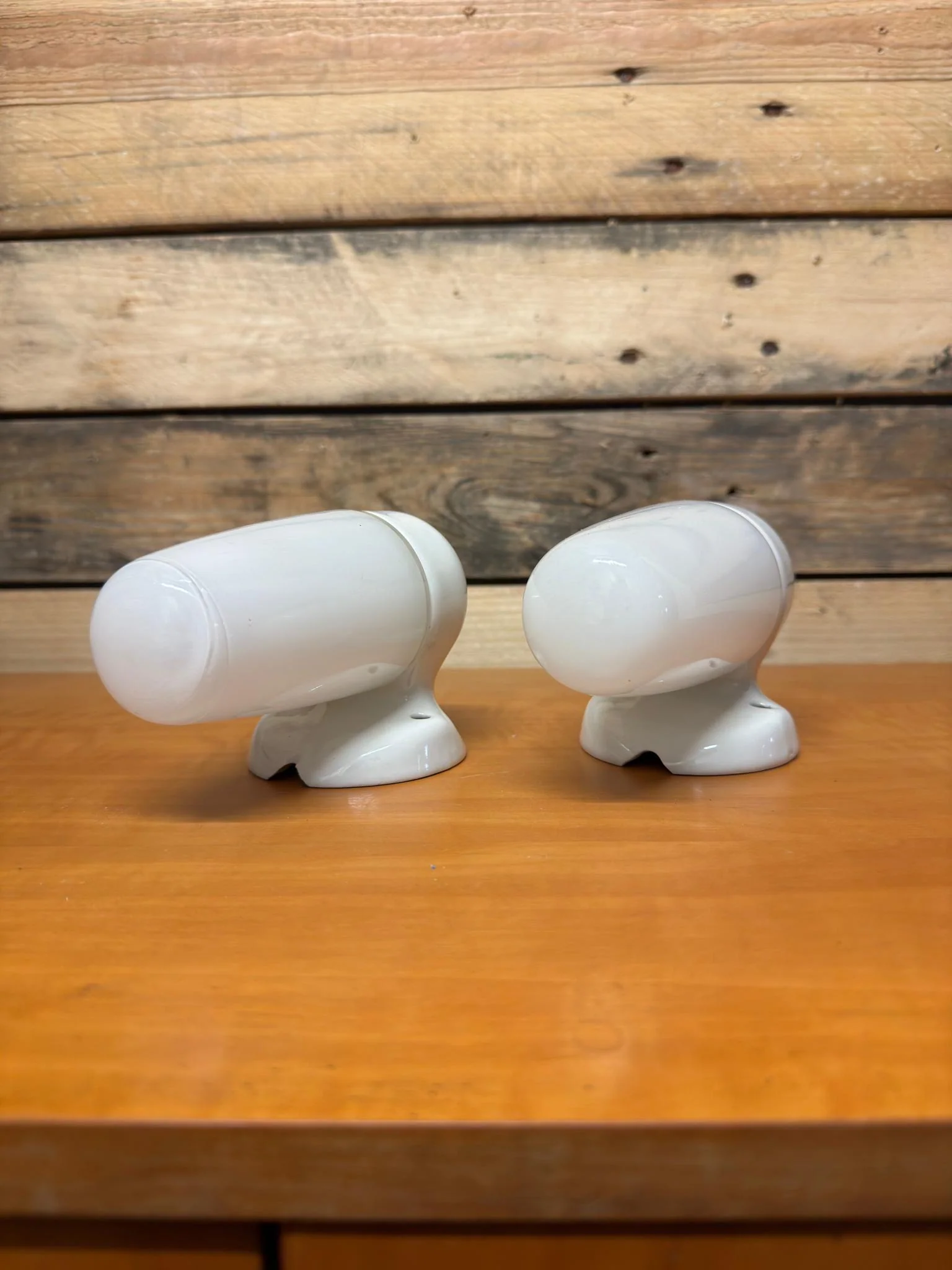 1950s Porcelain & Opaline Glass Bathroom Lights By Sigvard Bernadotte For IFO - Image 9