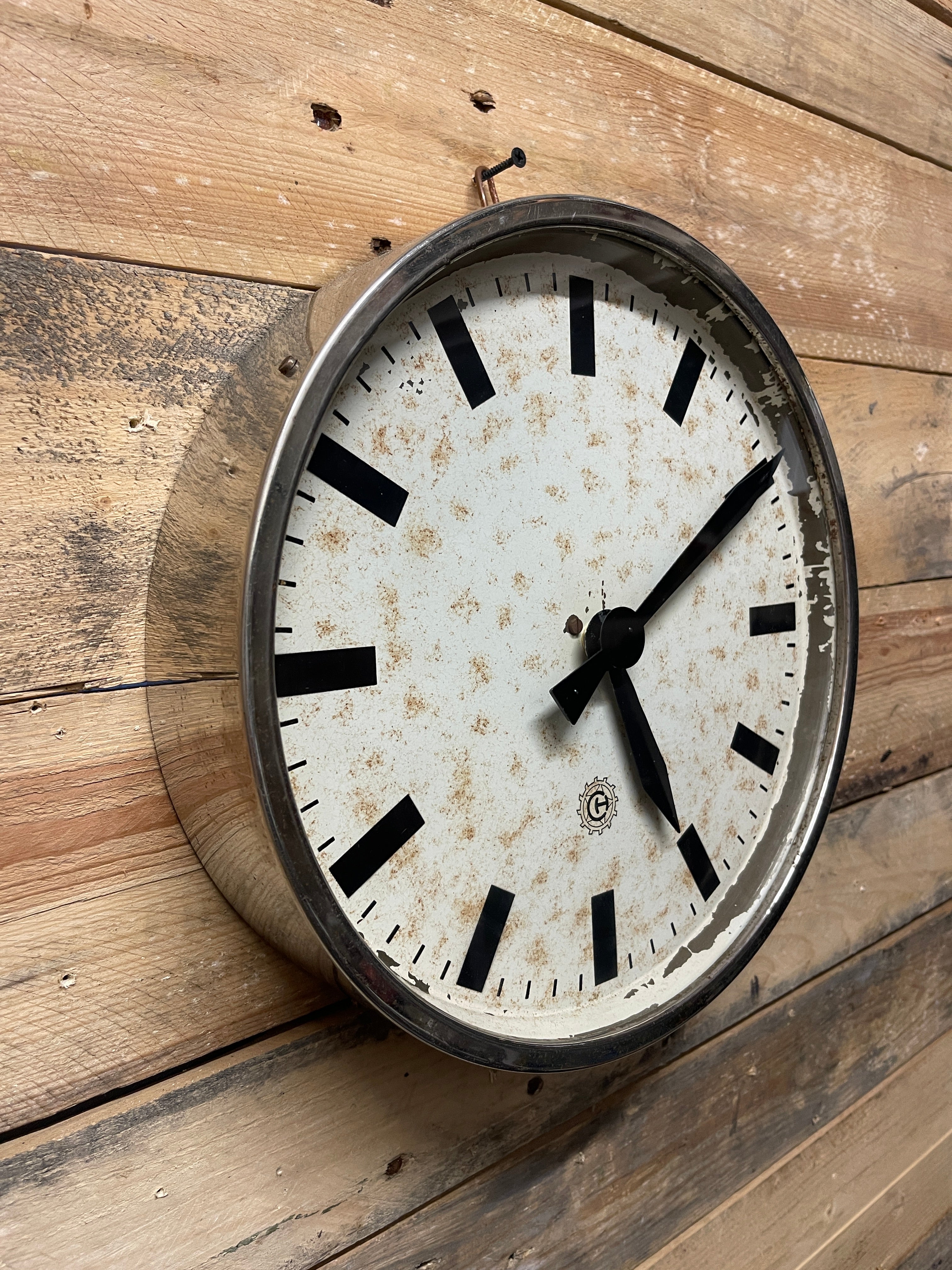 1950's Czech Factory Clock - Image 3