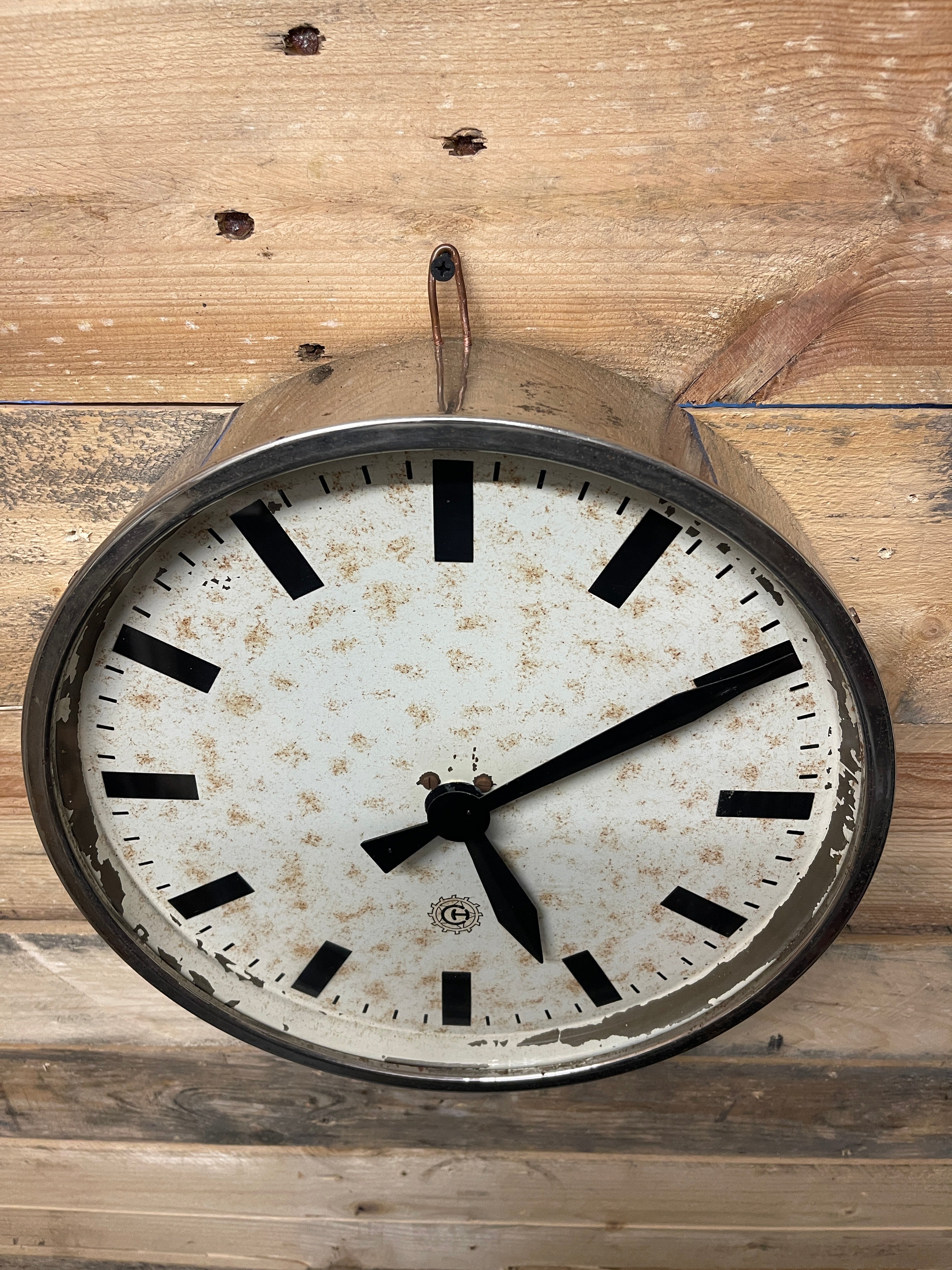 1950's Czech Factory Clock - Image 4