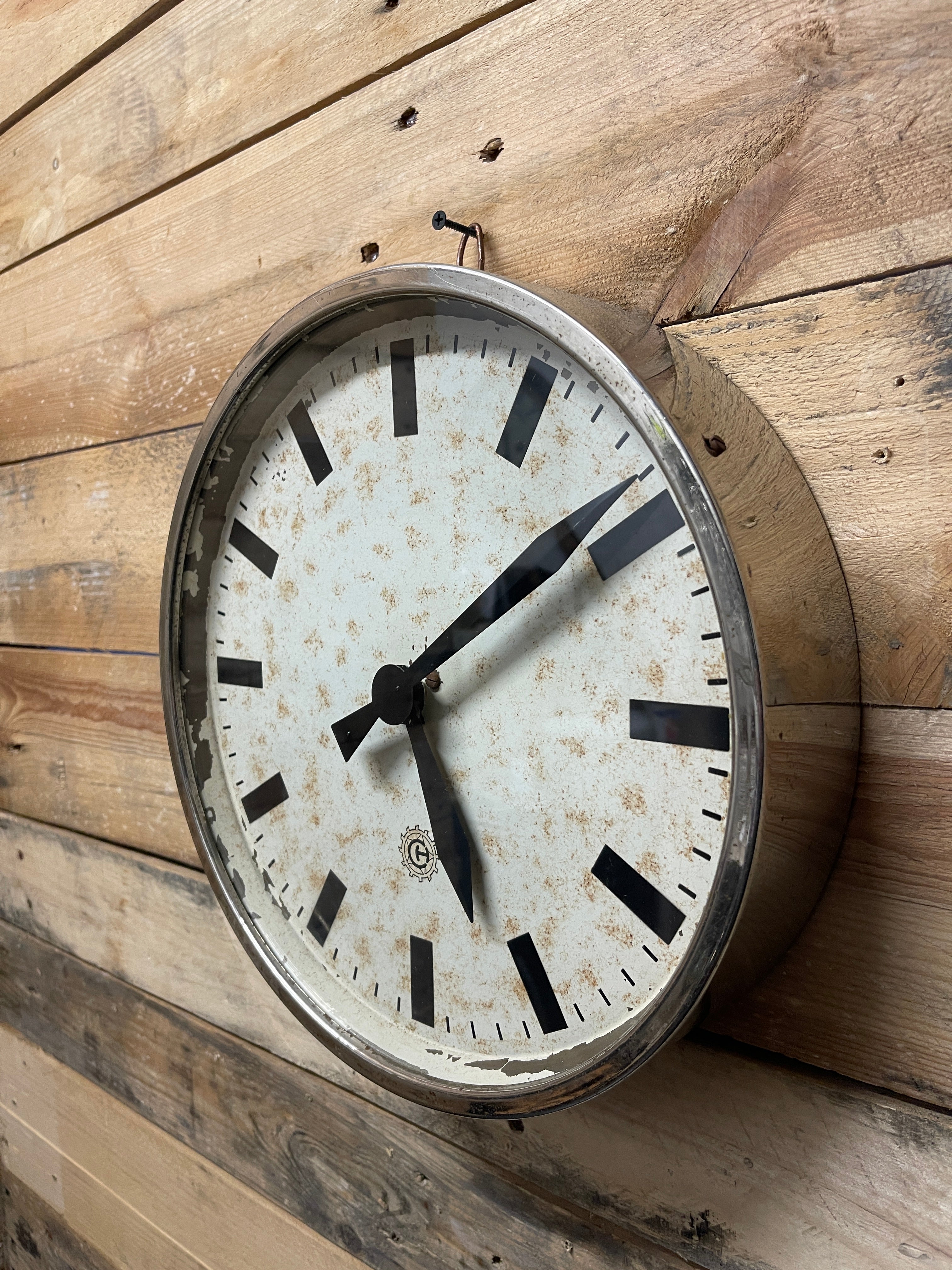 1950's Czech Factory Clock - Image 5