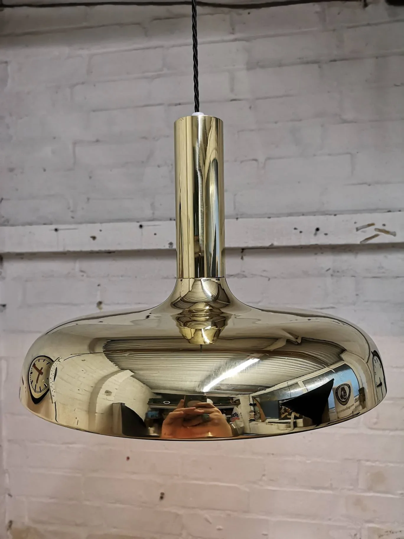 1960s Brass Pendant Lights By Sölken Germany - Image 2