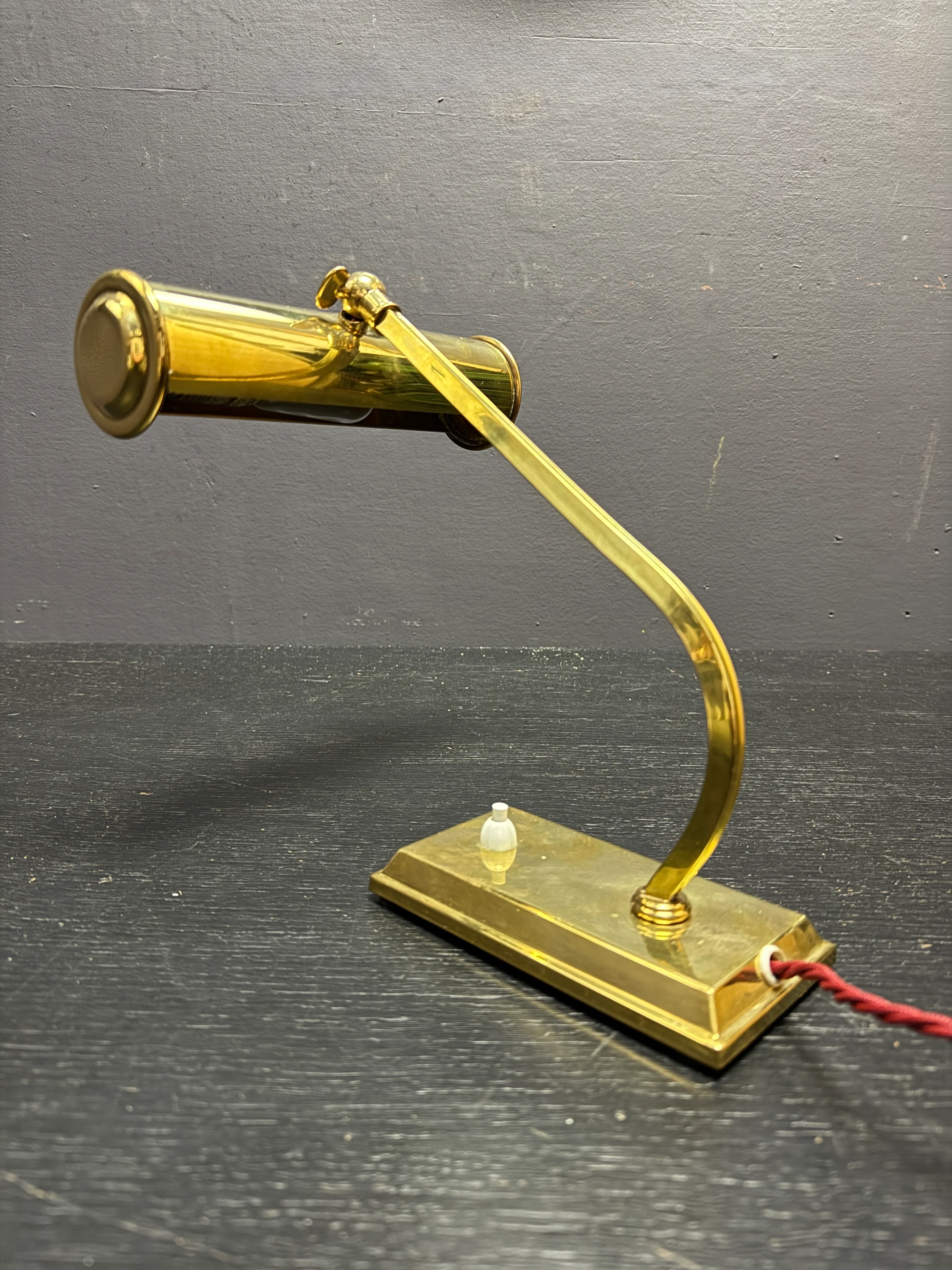 1960s Brass Piano Lamp By Solken Germany - Image 5