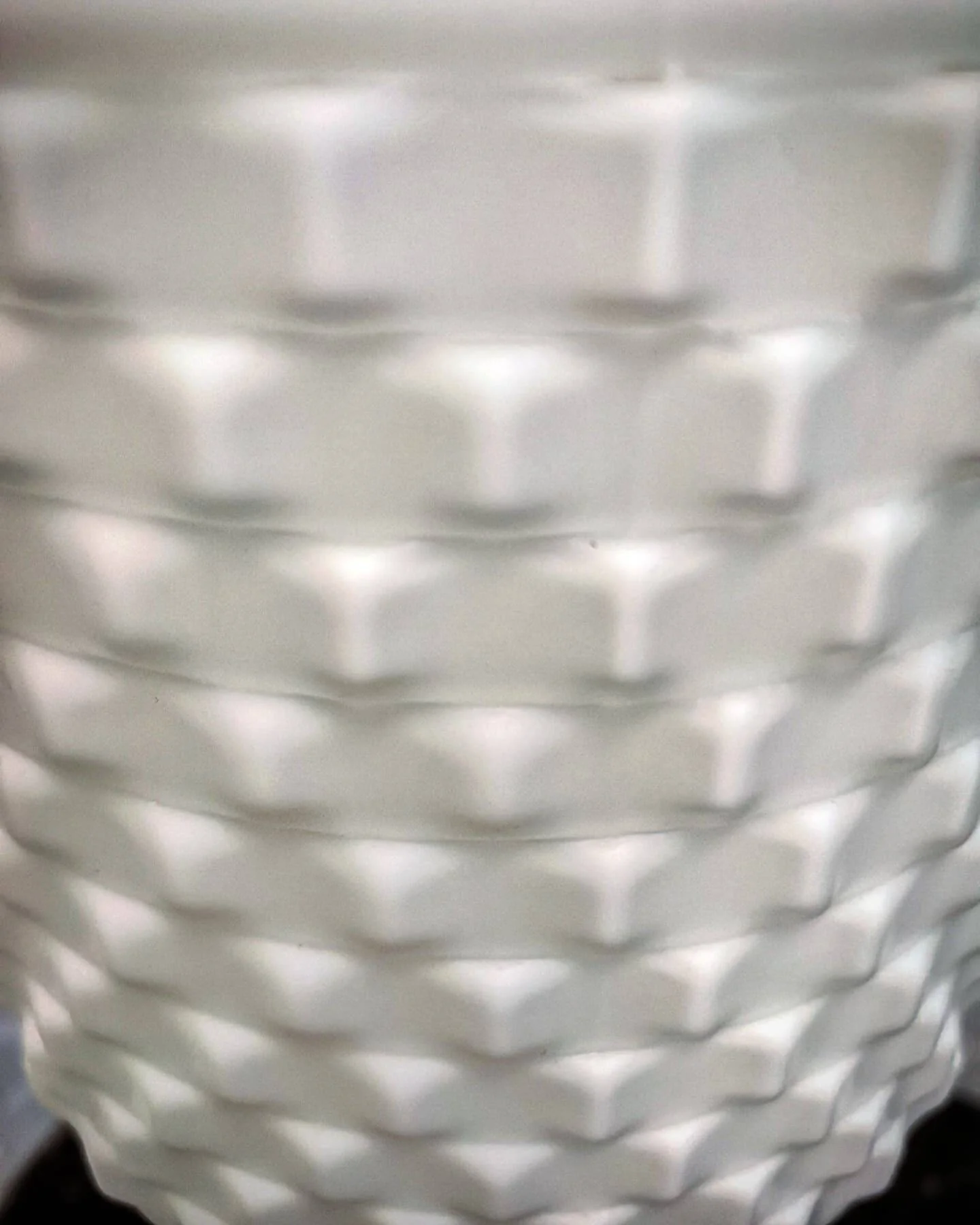 1960s Czech Cubic Effect Opaline Glass Pendant Light - Image 10