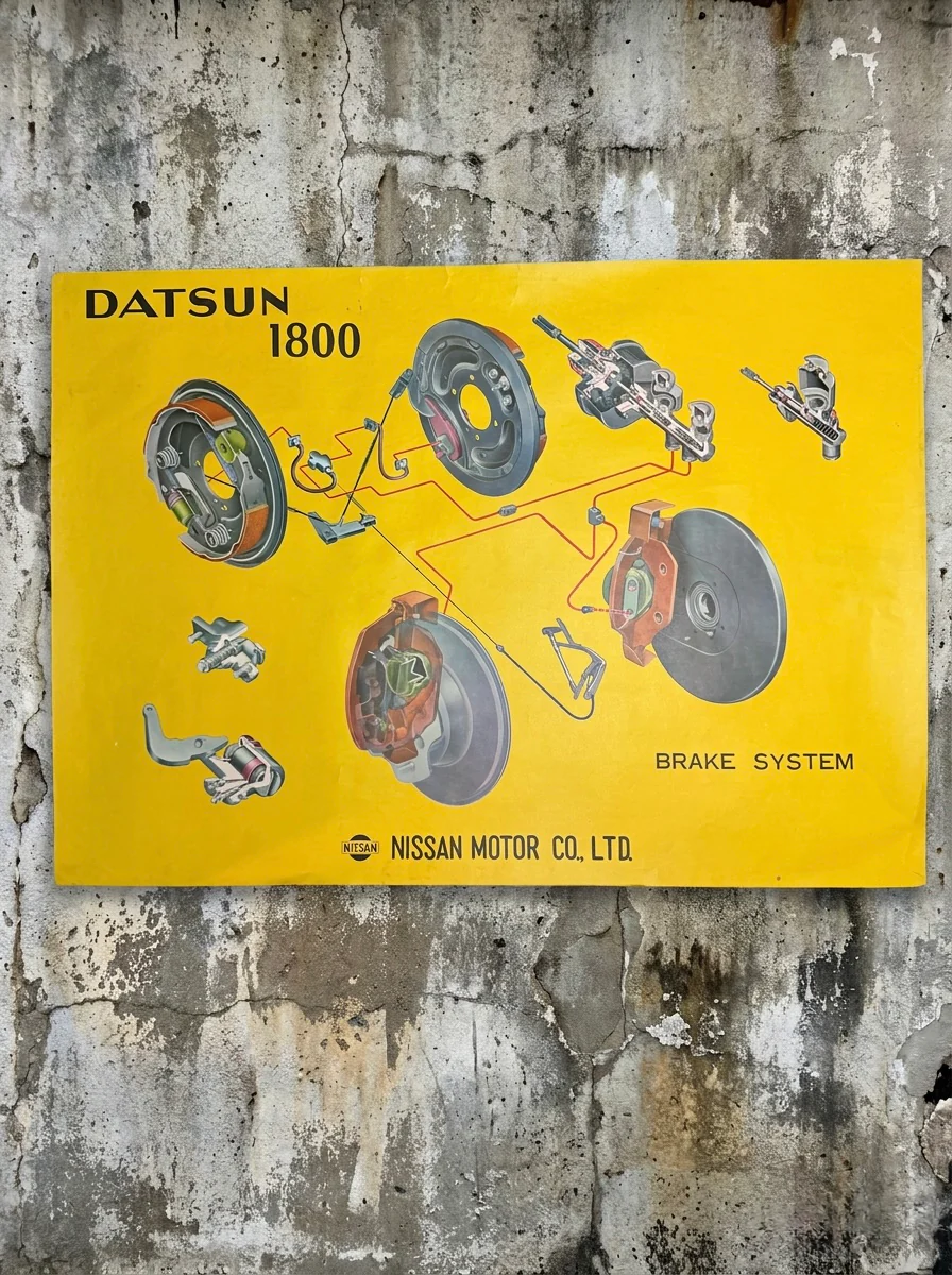 1960s Datsun 1800 Dealership Poster - Image 2