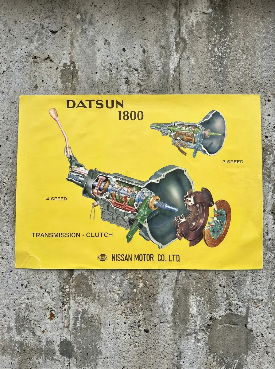 1960s Datsun 1800 Dealership Poster - Image 2