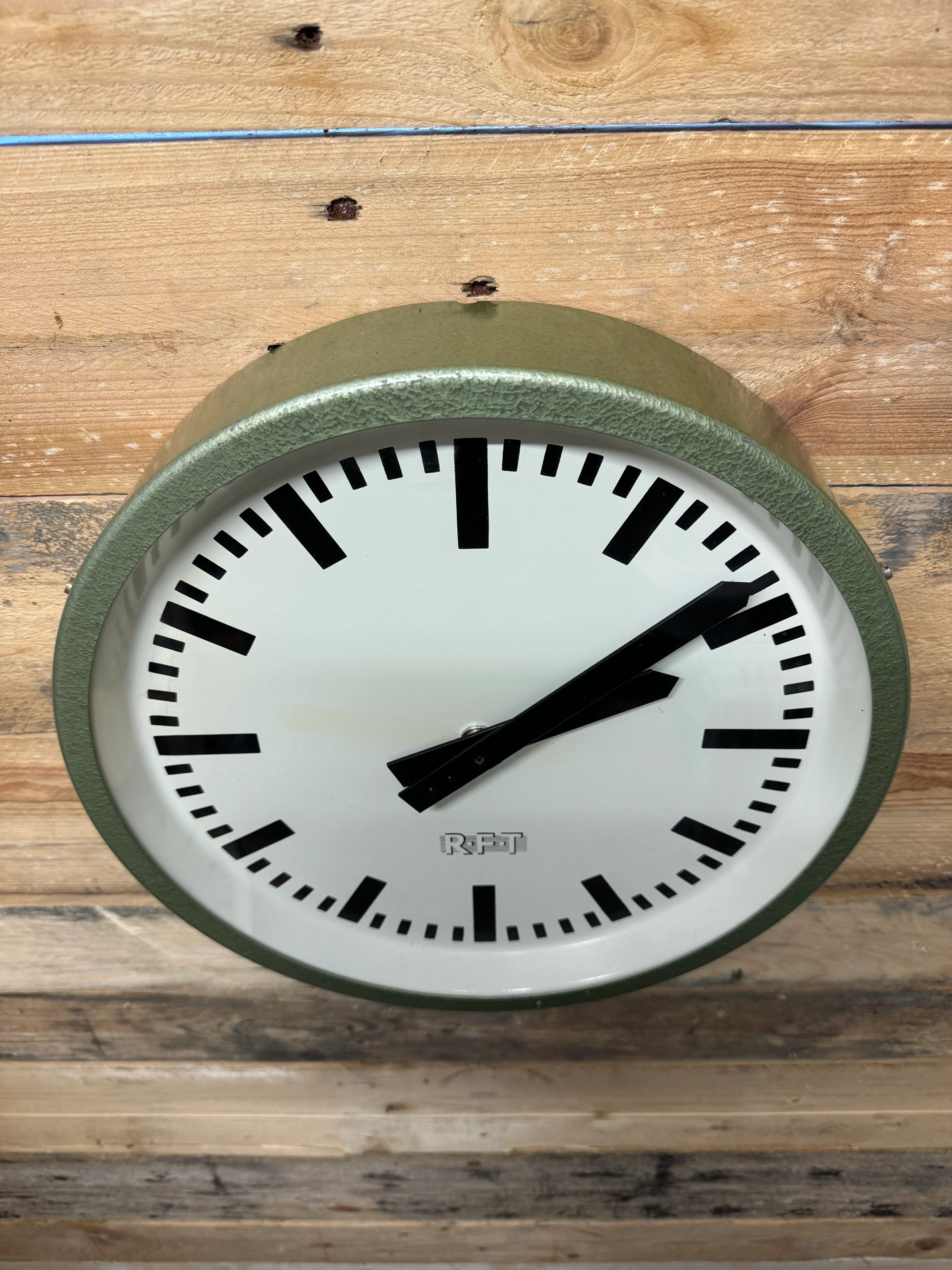 1970s East German Industrial Factory Clock By RFT - Image 4