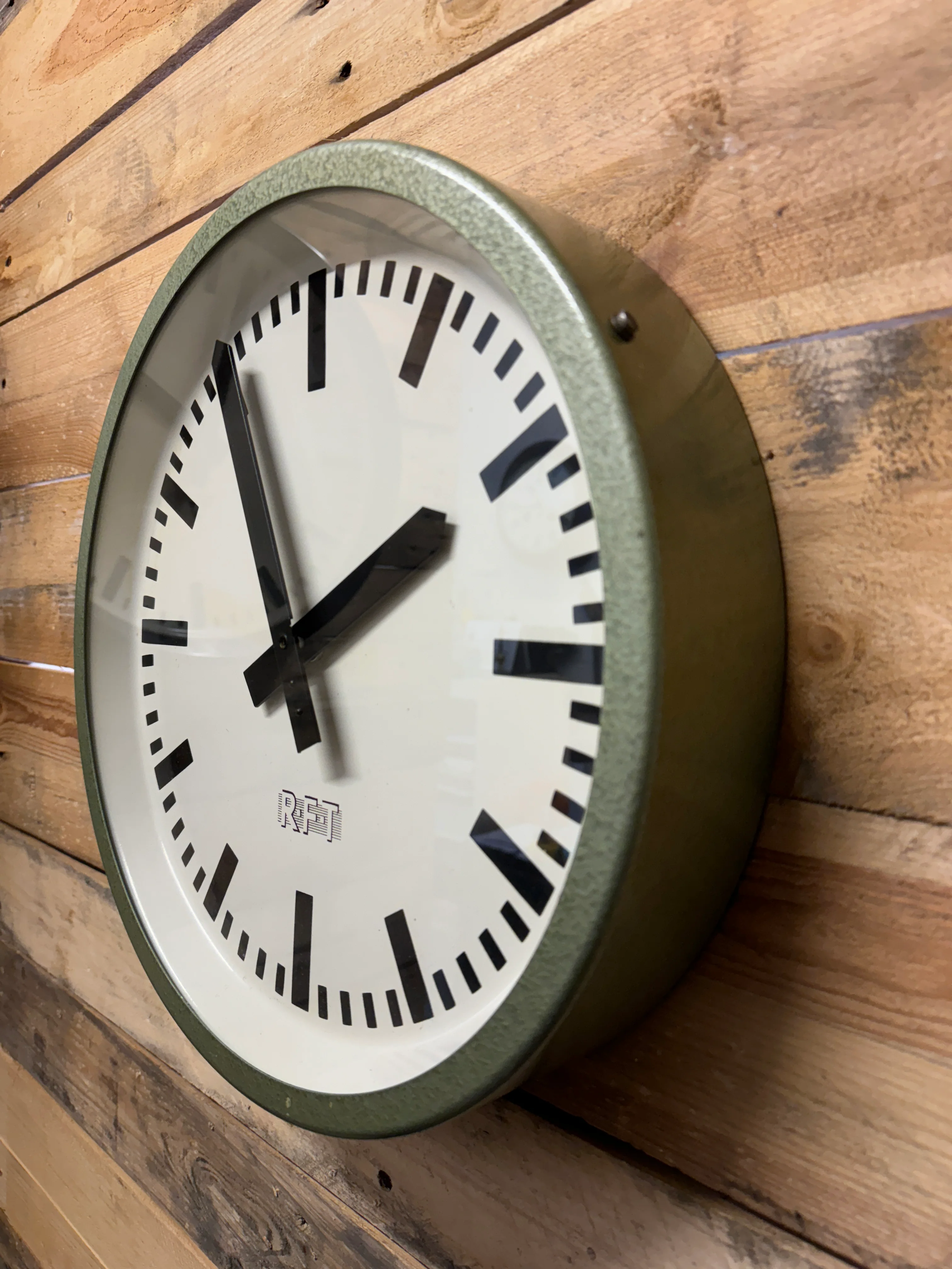1970s East German Industrial Factory Clock By RFT - Image 5