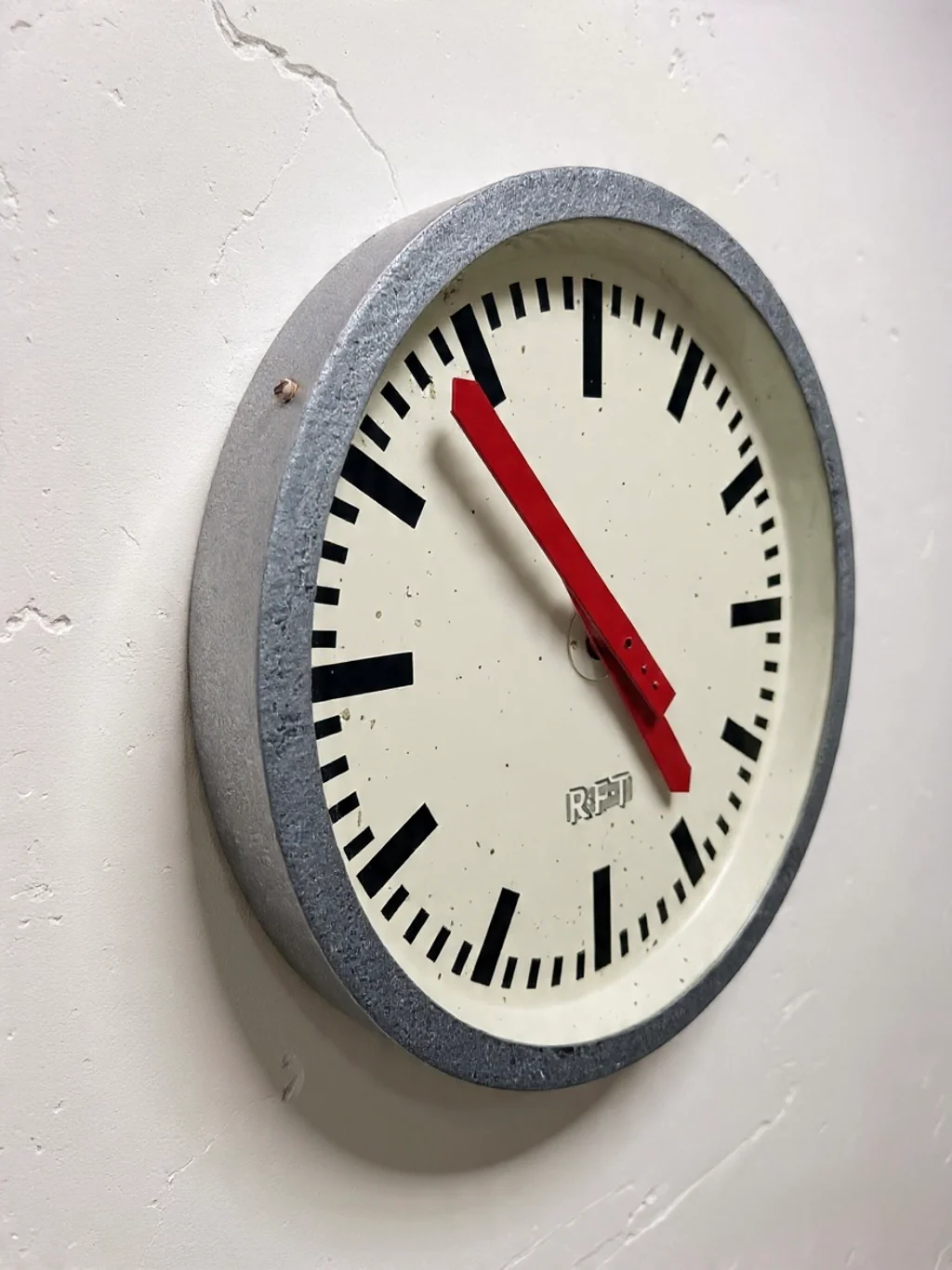 1960s East German Industrial Factory Clock By RFT - Image 6