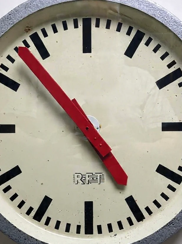 1960s East German Industrial Factory Clock By RFT - Image 8