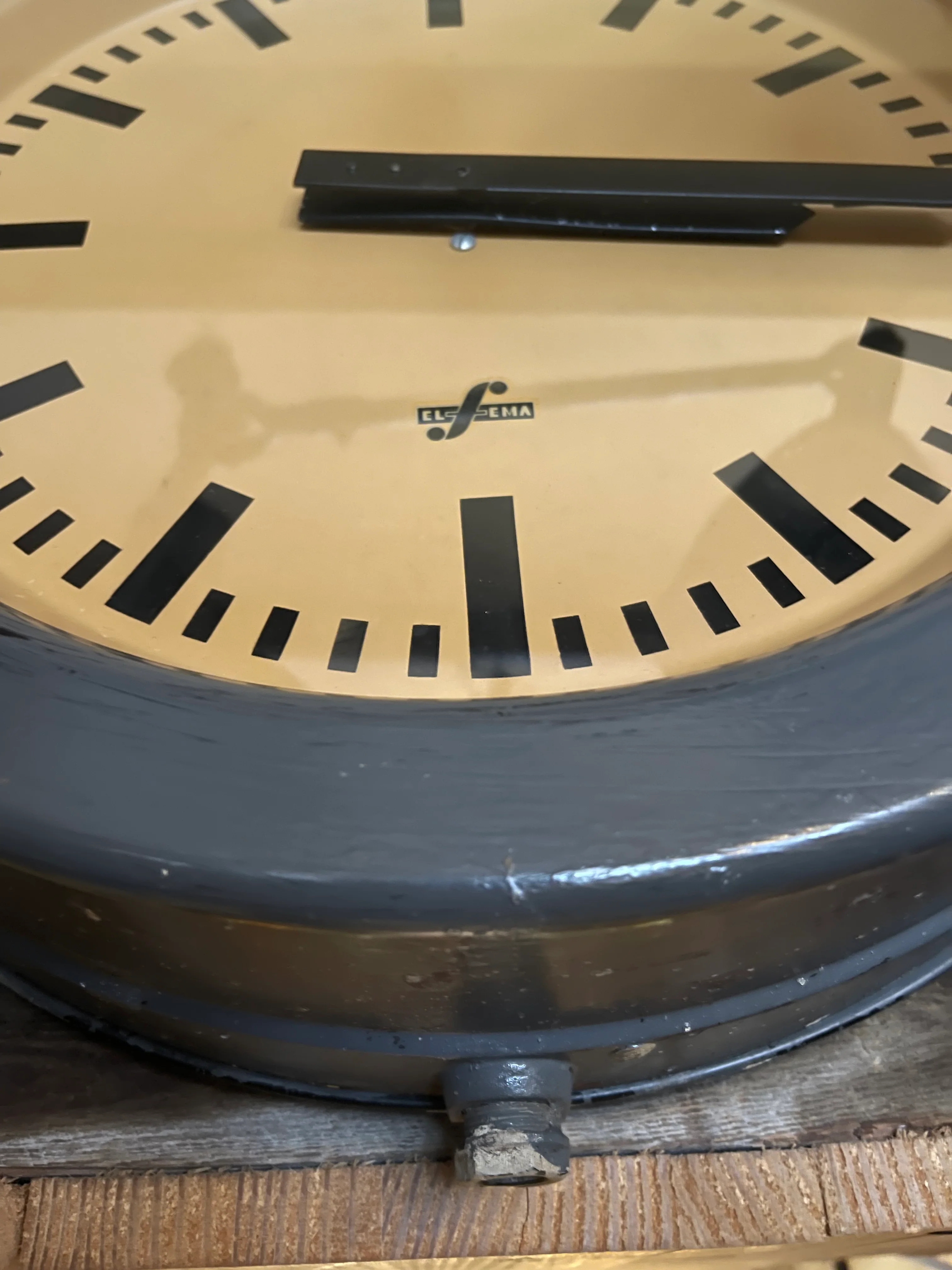 Large 1960's East German Industrial Factory Clocks By Elfema - Image 7