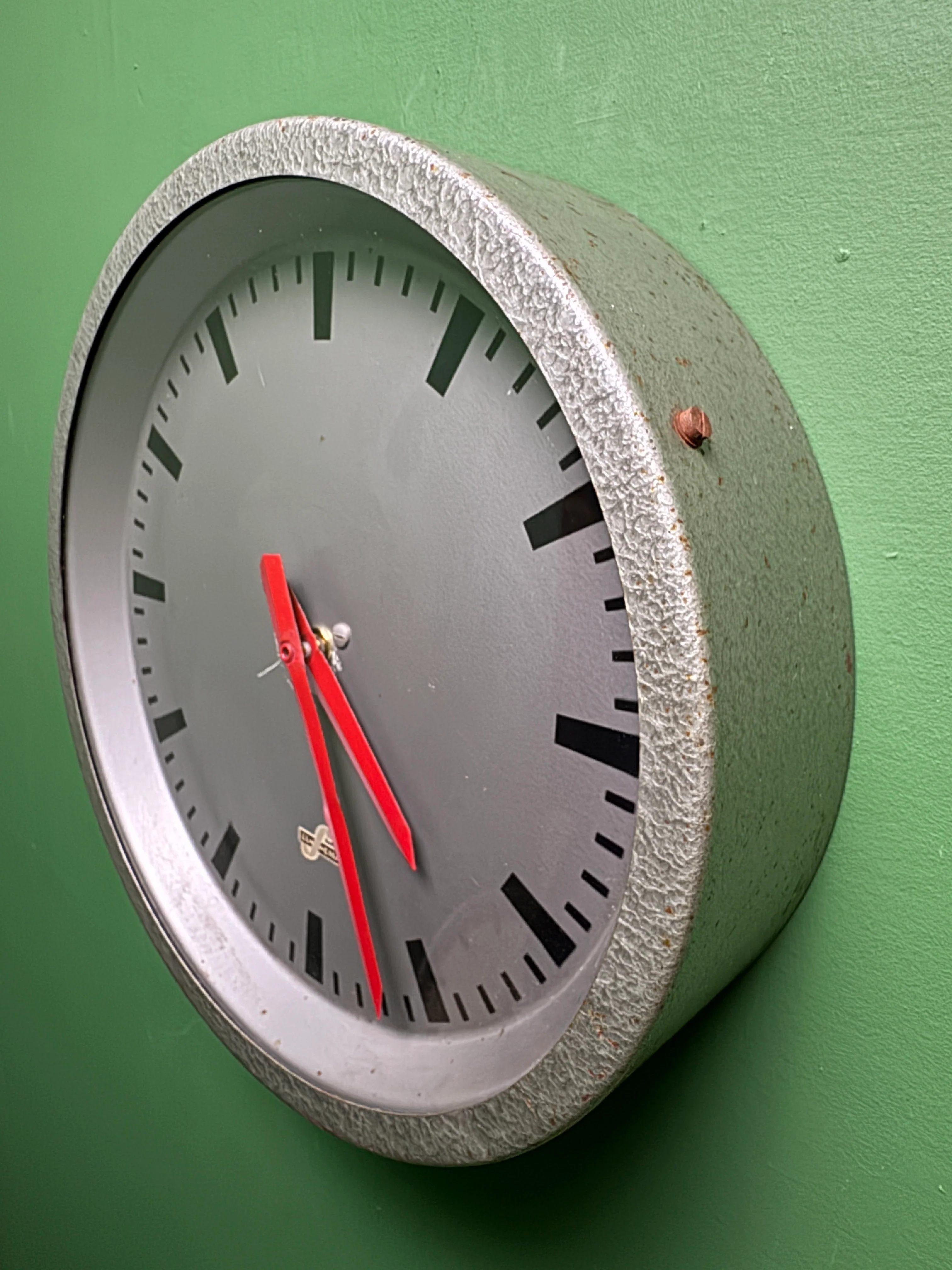 1960's East German Industrial Factory / Office Clocks By Elfema - Image 6