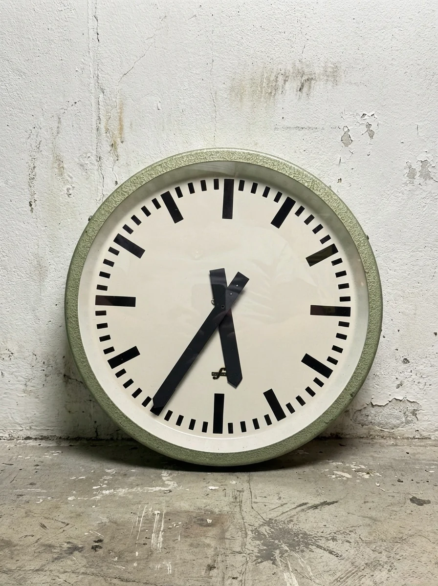 1960's East German Industrial Factory / Office Clocks By Elfema - Image 2