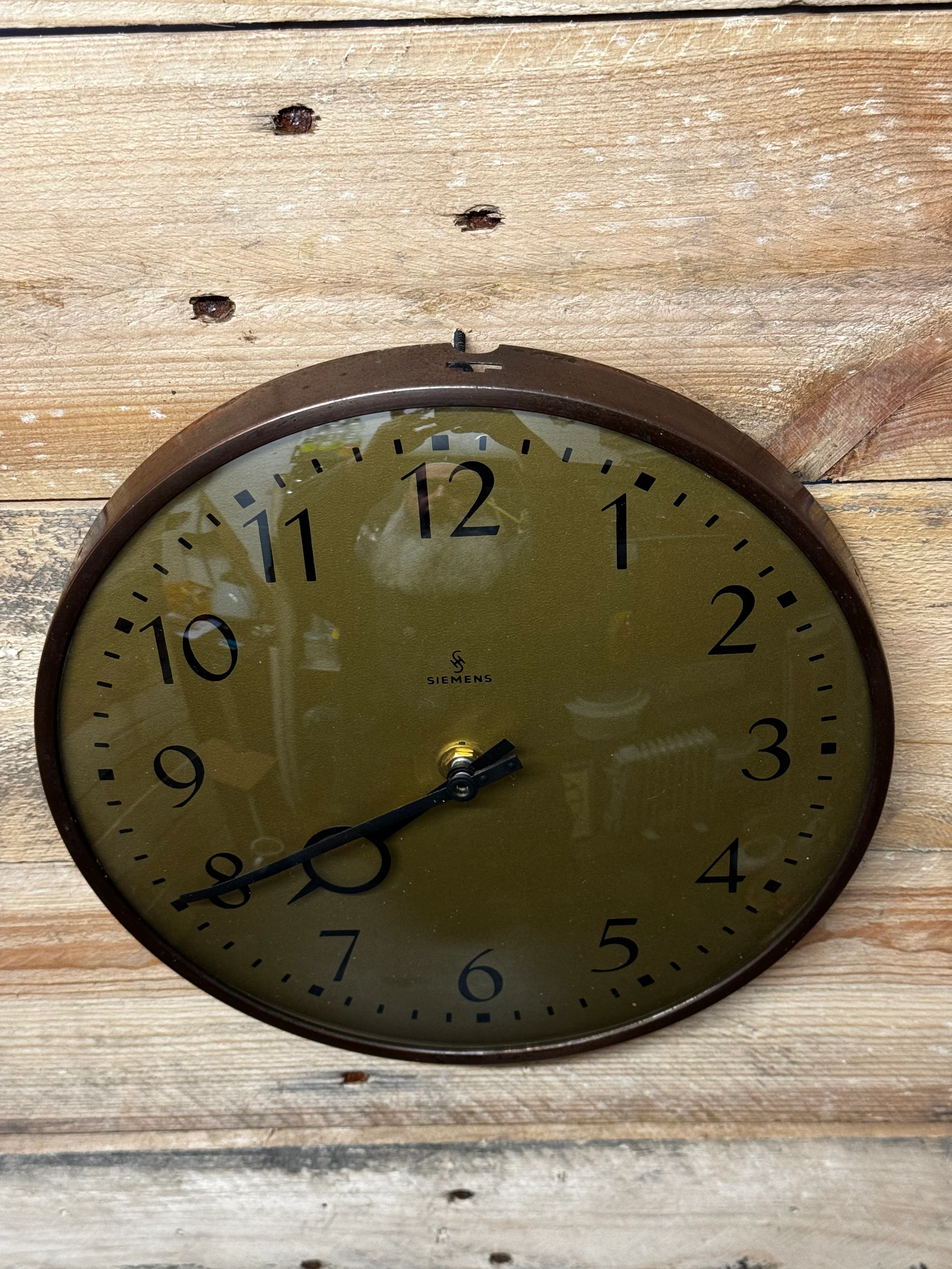 1960's German Industrial Factory / Office Clocks By Peter Behrens For Siemens - Image 4
