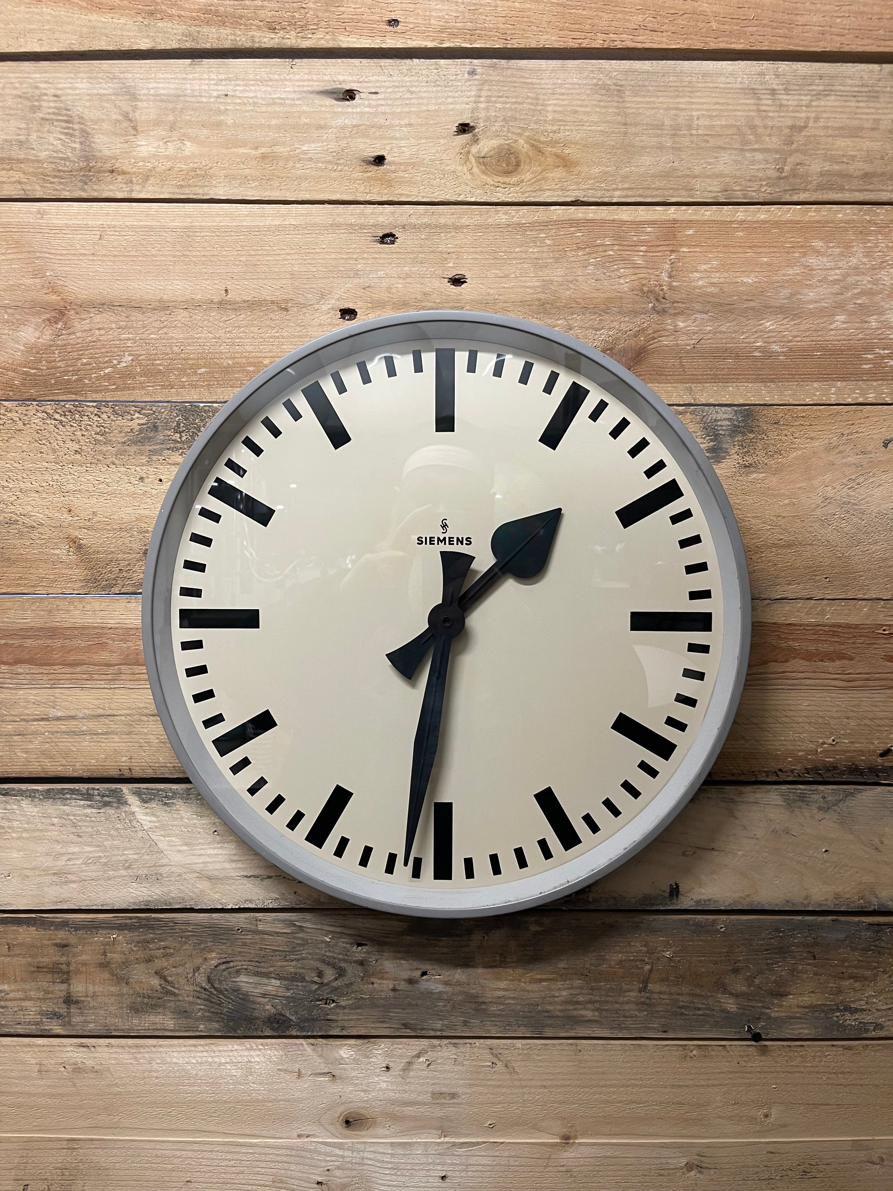 1960's German Industrial Factory / Office Clocks By Siemens