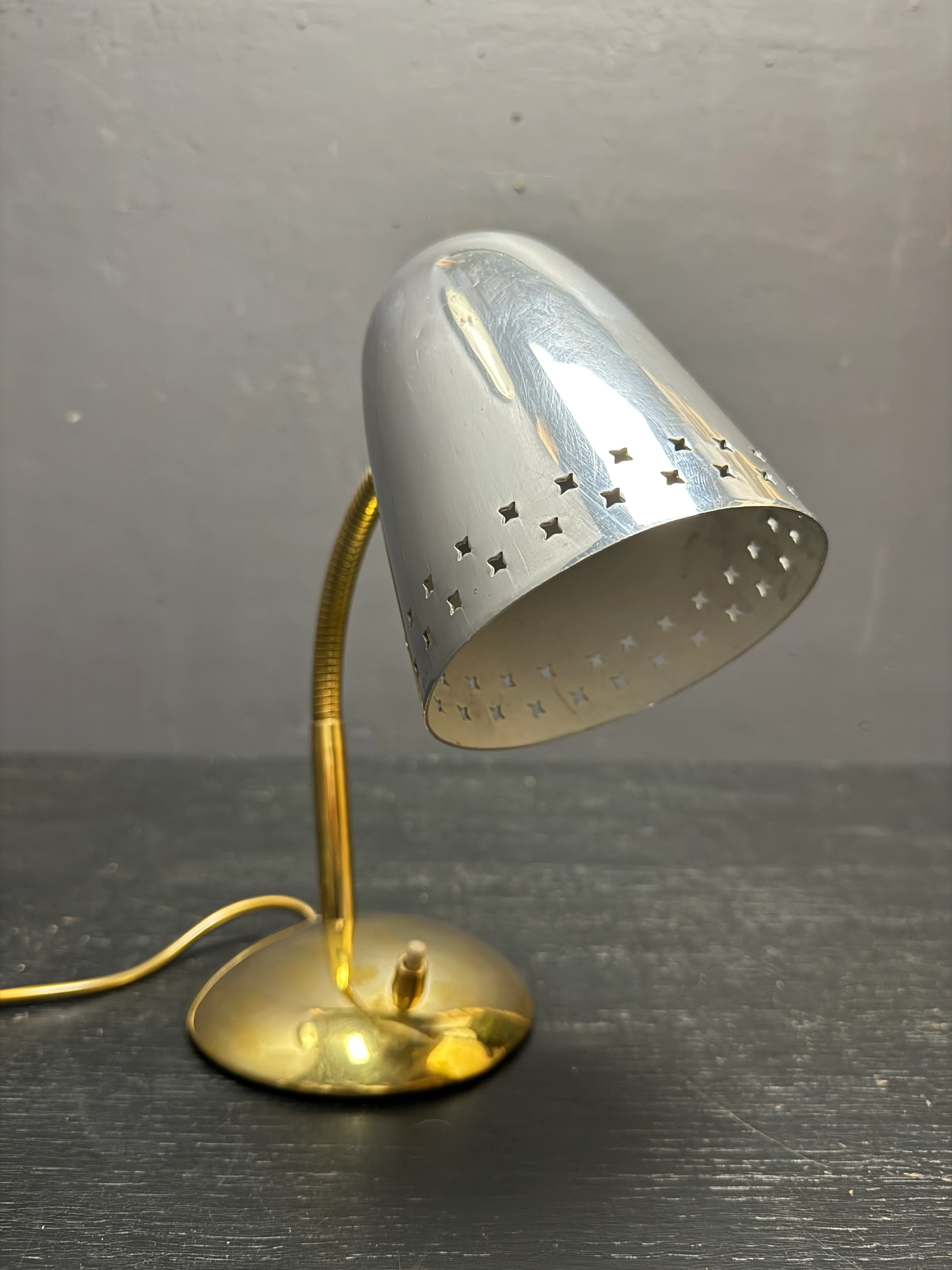 1960s Goose Neck Table Lamp By Mathieu Mategot - Image 3