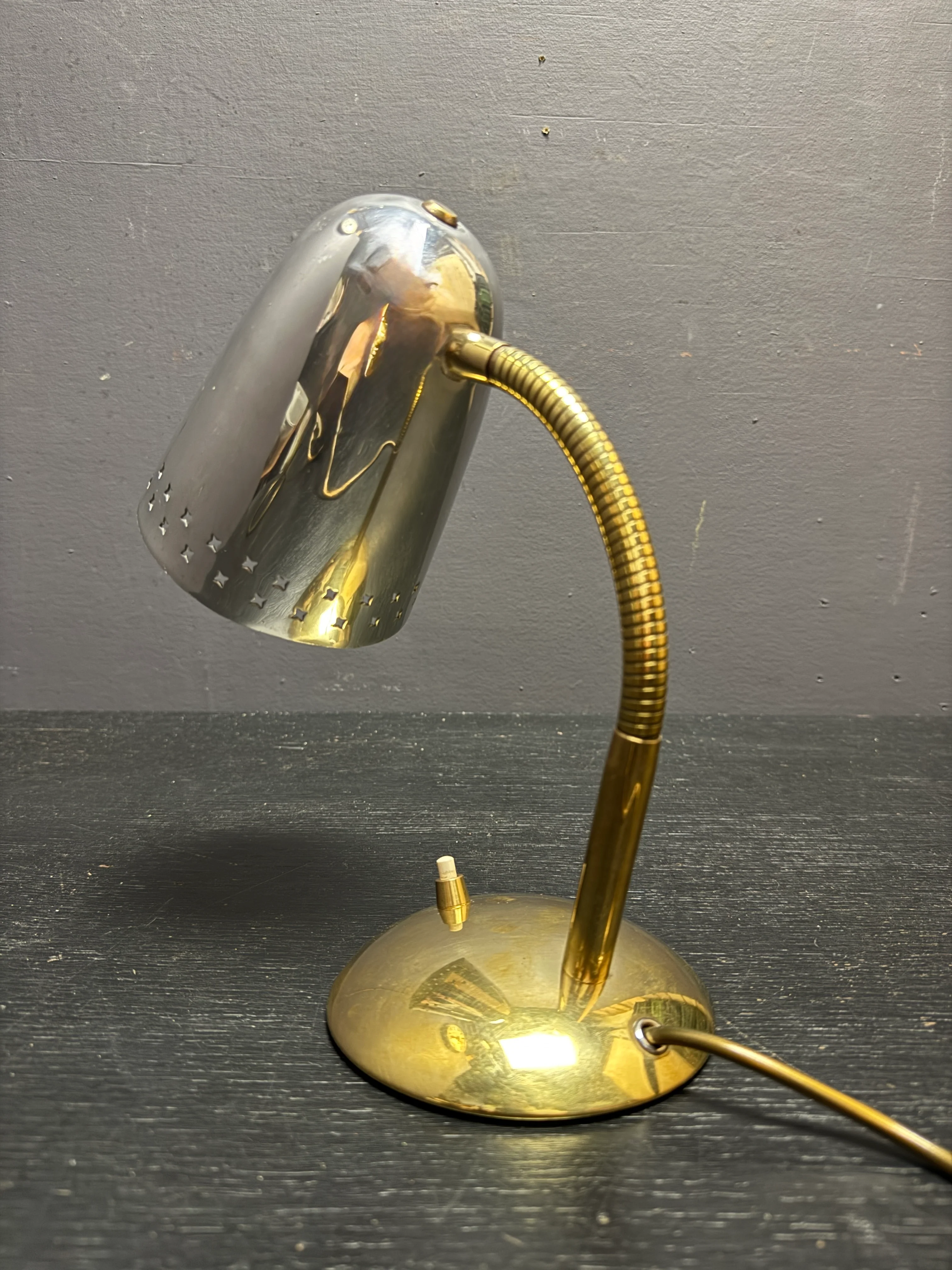 1960s Goose Neck Table Lamp By Mathieu Mategot - Image 4